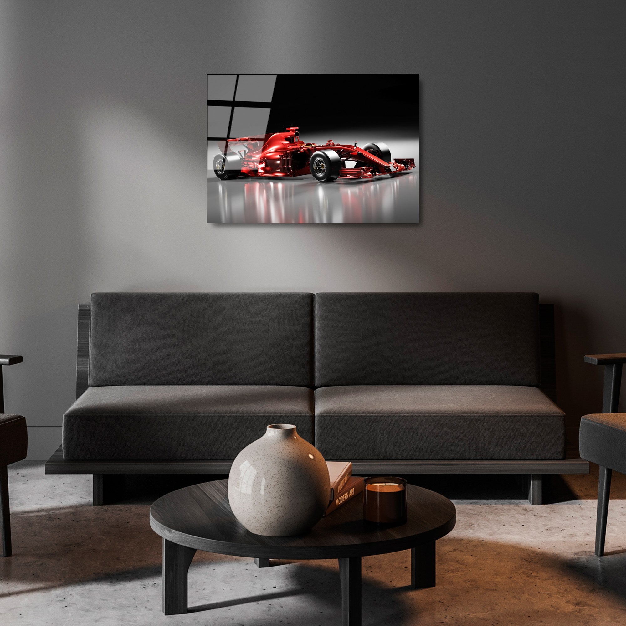 Quadro Decorativo em Vidro Temperado UV-376 50 x 70 cm - Multicolor, 4 mm