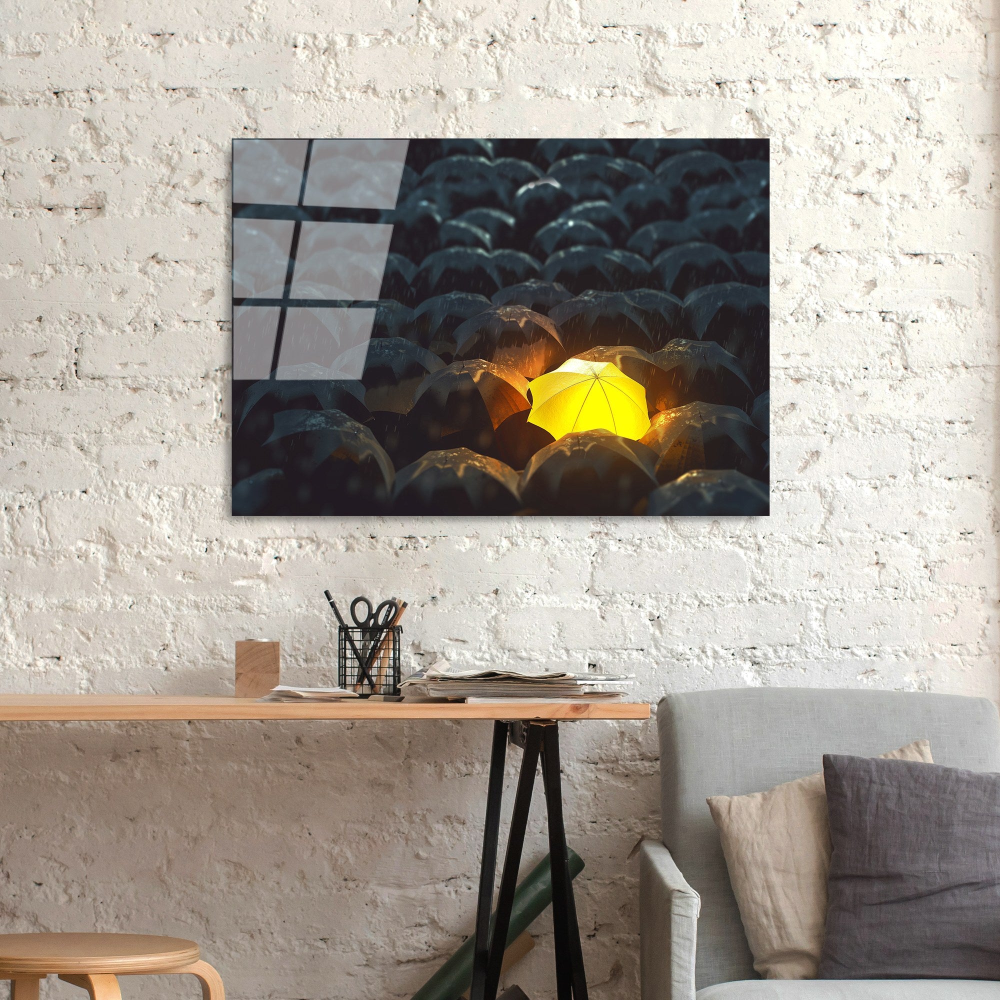 Quadro Decorativo em Vidro Temperado 4 mm Multicolor 50 x 70 cm – UV-377