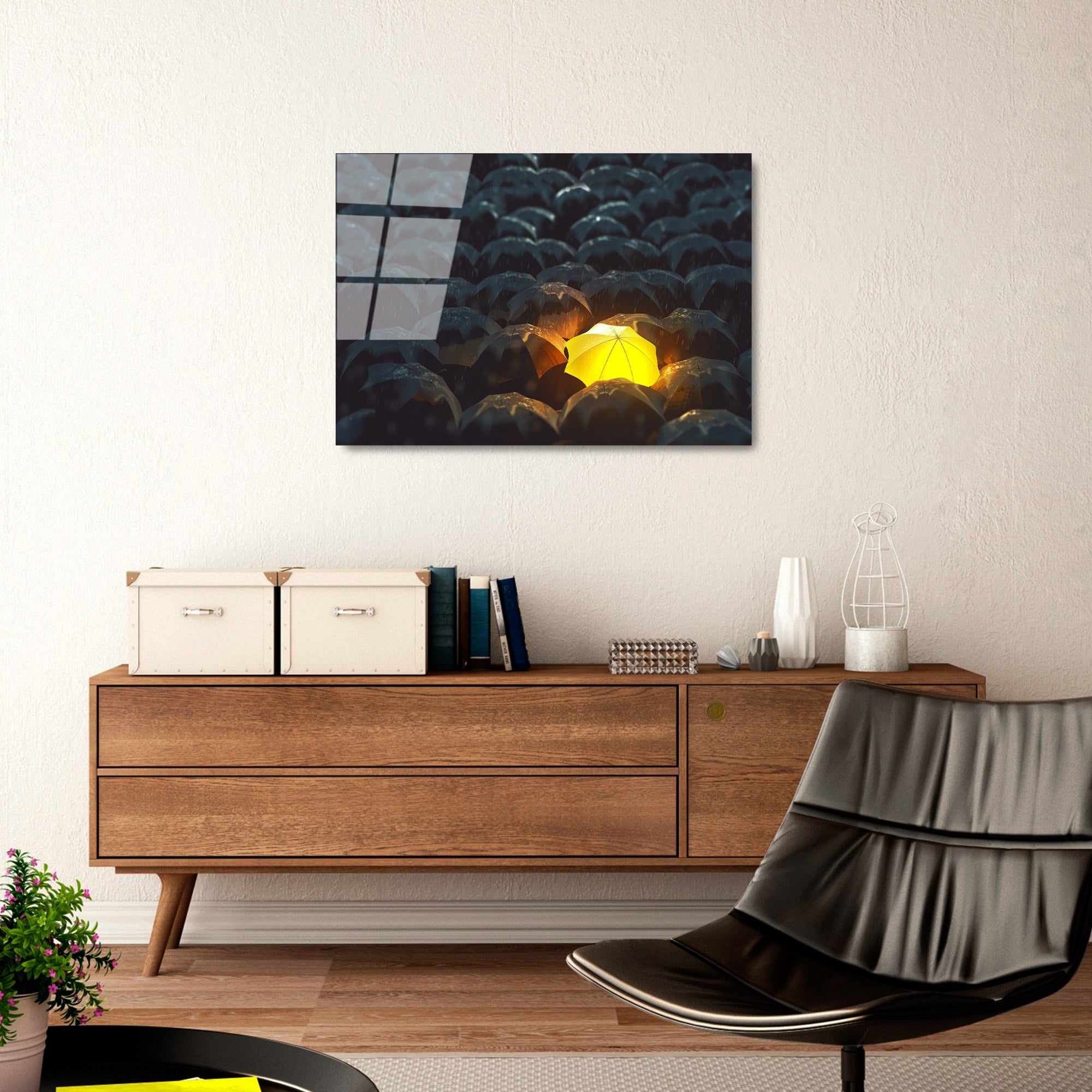 Quadro Decorativo em Vidro Temperado 4 mm Multicolor 50 x 70 cm – UV-377