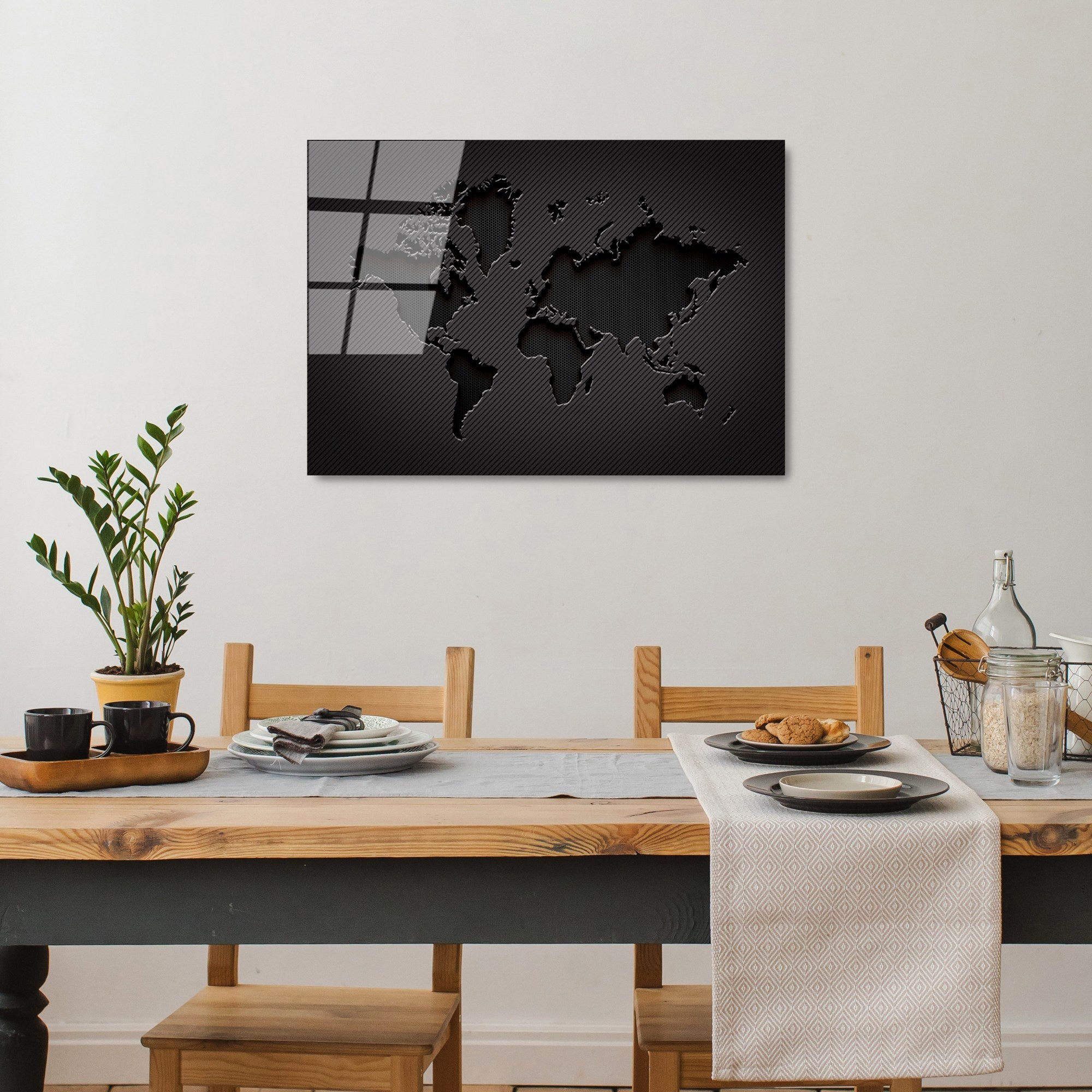 Quadro Decorativo em Vidro Temperado (4 mm) UV-378, Multicolor, 50 x 70 cm