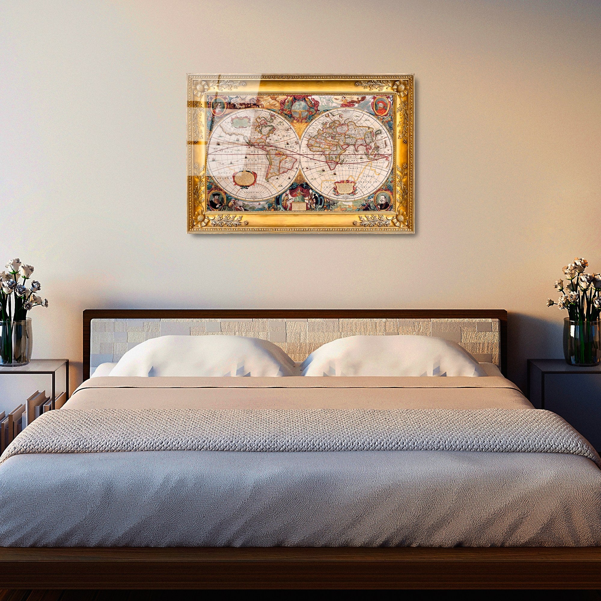 Quadro em Vidro Temperado UV-380 50x70 cm Multicolor – 4 mm, Decorativo e Durável