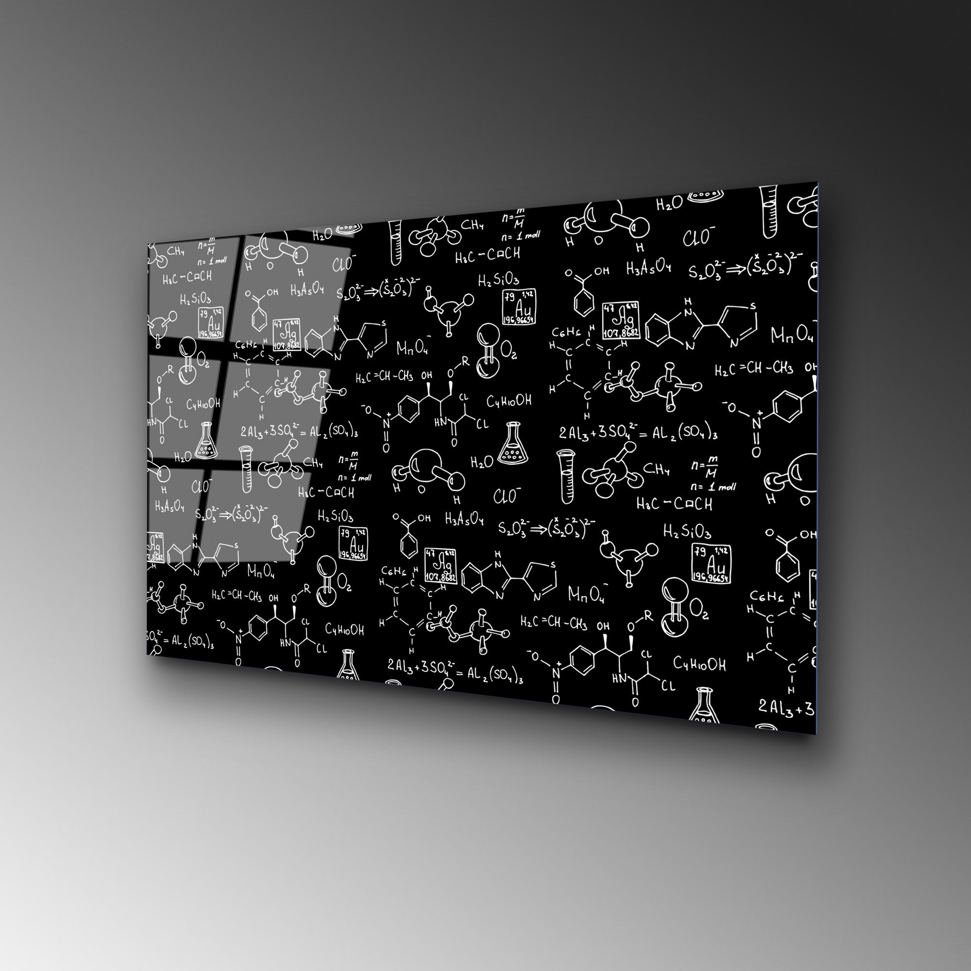 Quadro Decorativo em Vidro Temperado UV-381, 50 x 70 cm, Multicolor, 4 mm