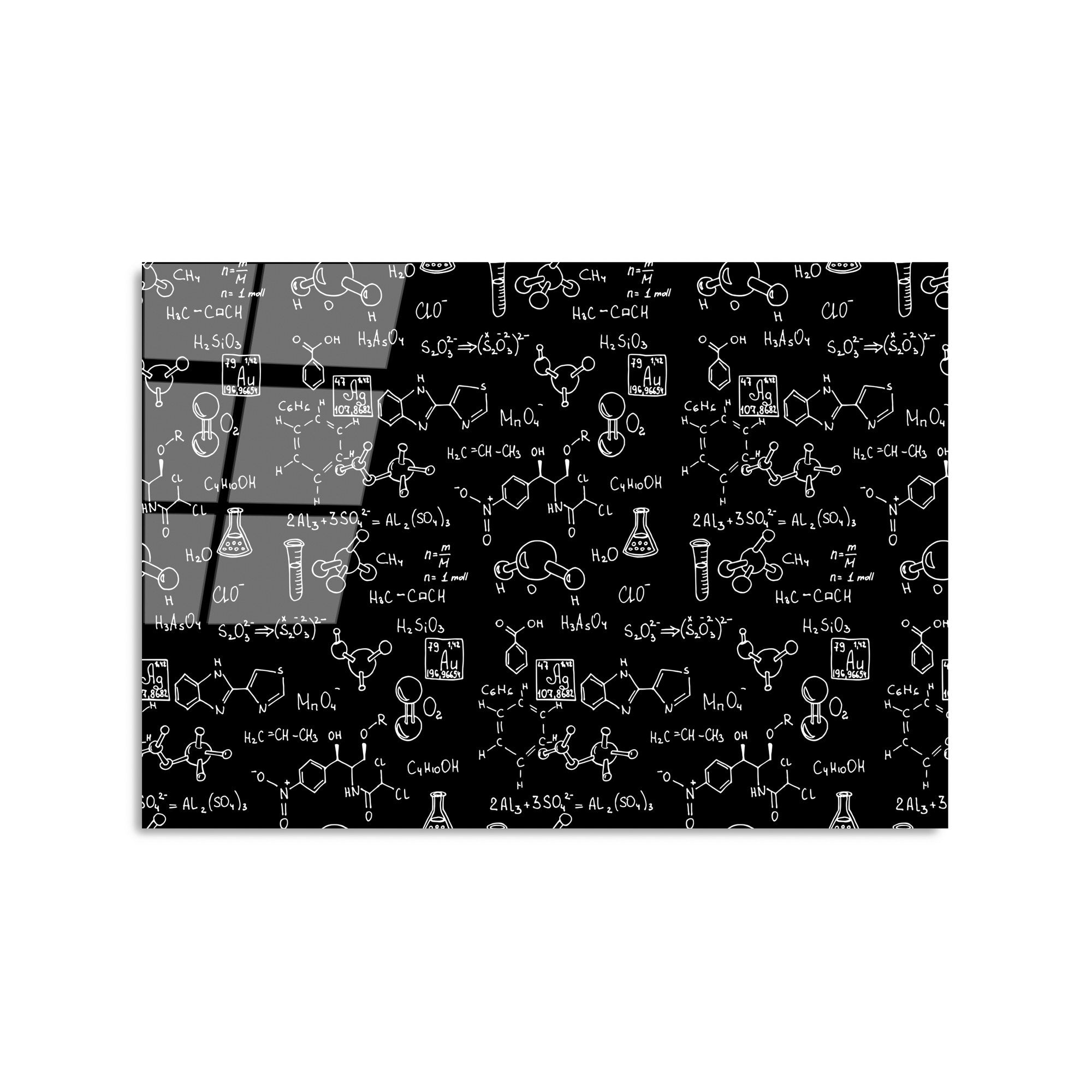 Quadro Decorativo em Vidro Temperado UV-381, 50 x 70 cm, Multicolor, 4 mm