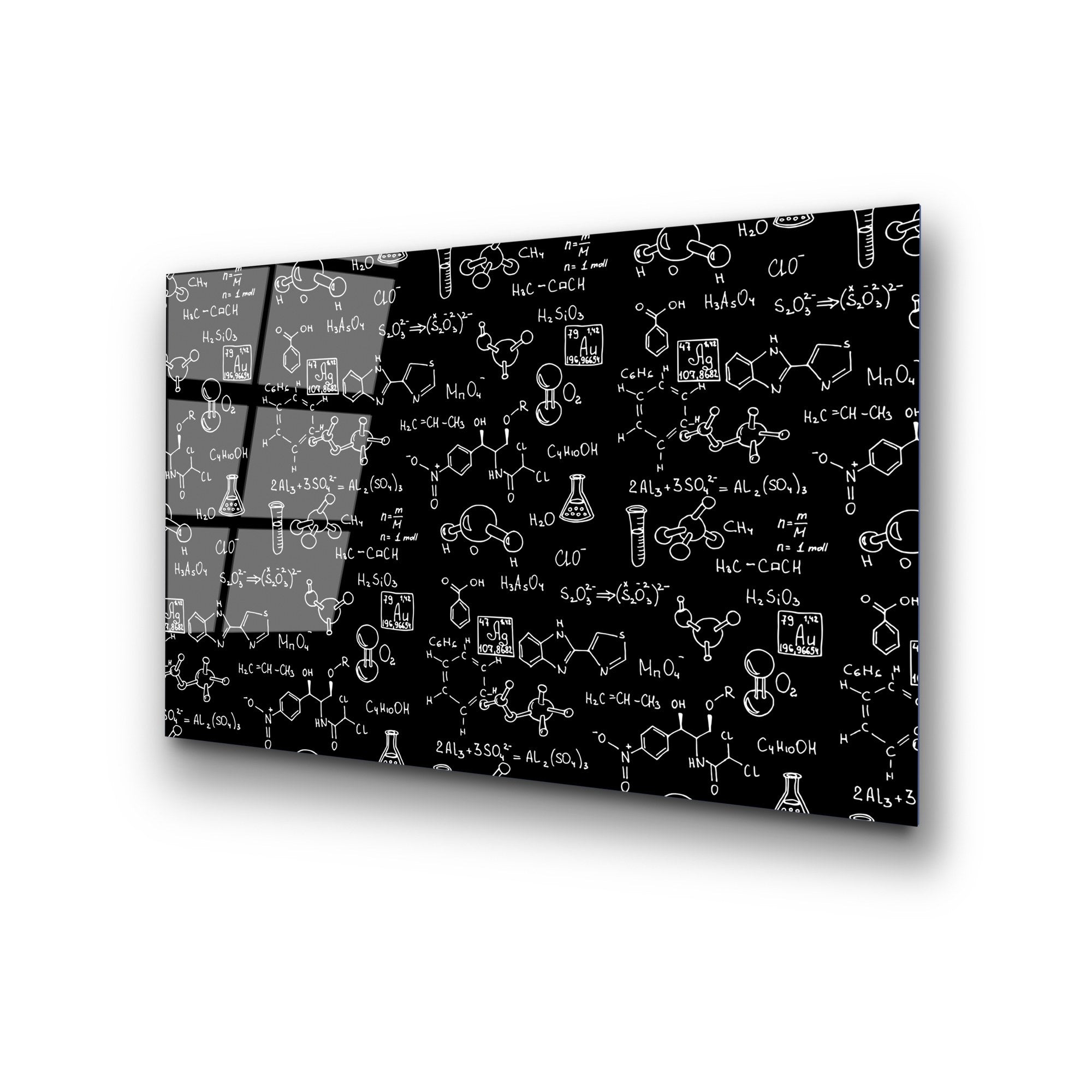 Quadro Decorativo em Vidro Temperado UV-381, 50 x 70 cm, Multicolor, 4 mm