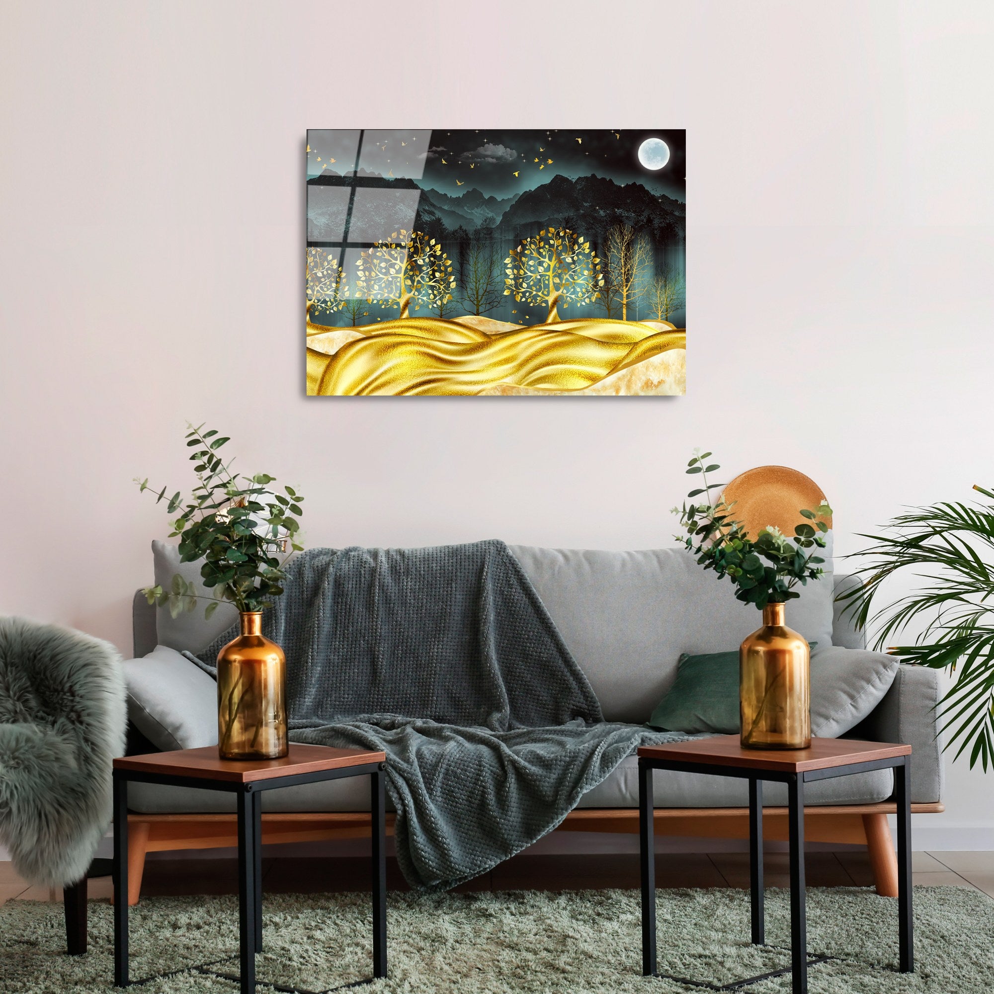 UV-382 Quadro Decorativo em Vidro Temperado, Multicolor, 50 x 70 cm, 4 mm