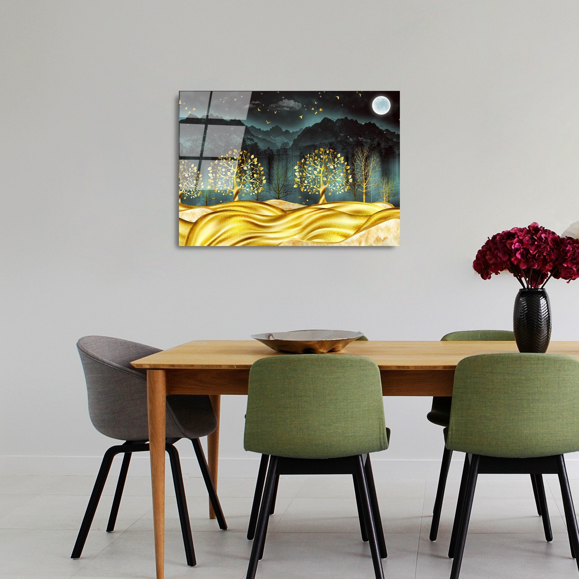 UV-382 Quadro Decorativo em Vidro Temperado, Multicolor, 50 x 70 cm, 4 mm