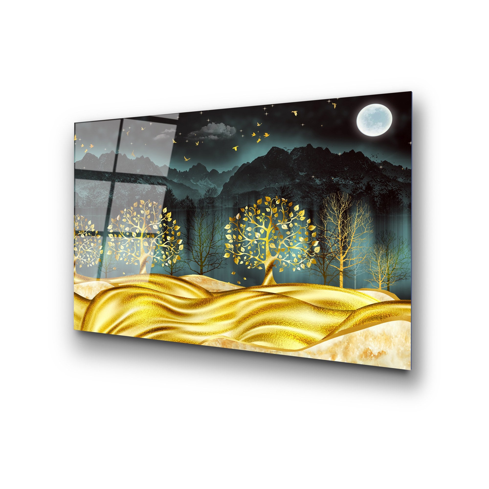 UV-382 Quadro Decorativo em Vidro Temperado, Multicolor, 50 x 70 cm, 4 mm