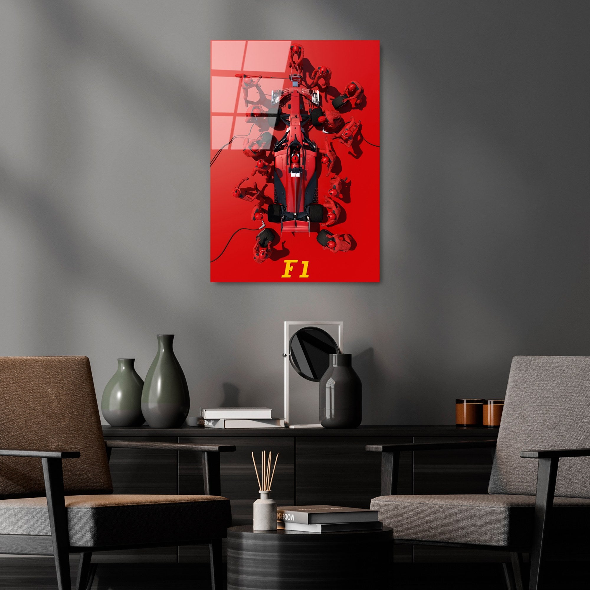 Quadro Decorativo em Vidro Temperado 4 mm Multicolor 50 x 70 cm | UV-384 (Ref. 123BZM1478)