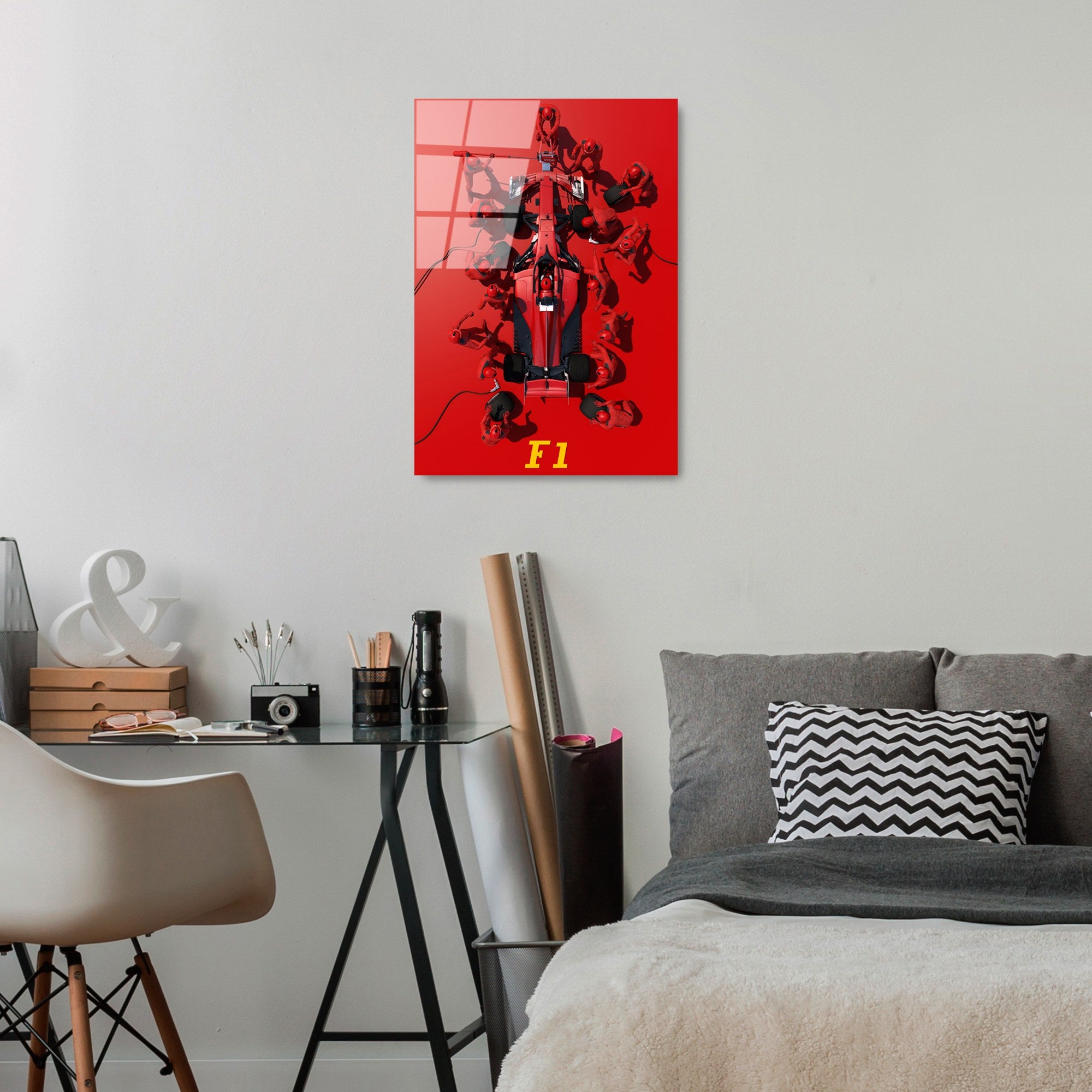 Quadro Decorativo em Vidro Temperado 4 mm Multicolor 50 x 70 cm | UV-384 (Ref. 123BZM1478)