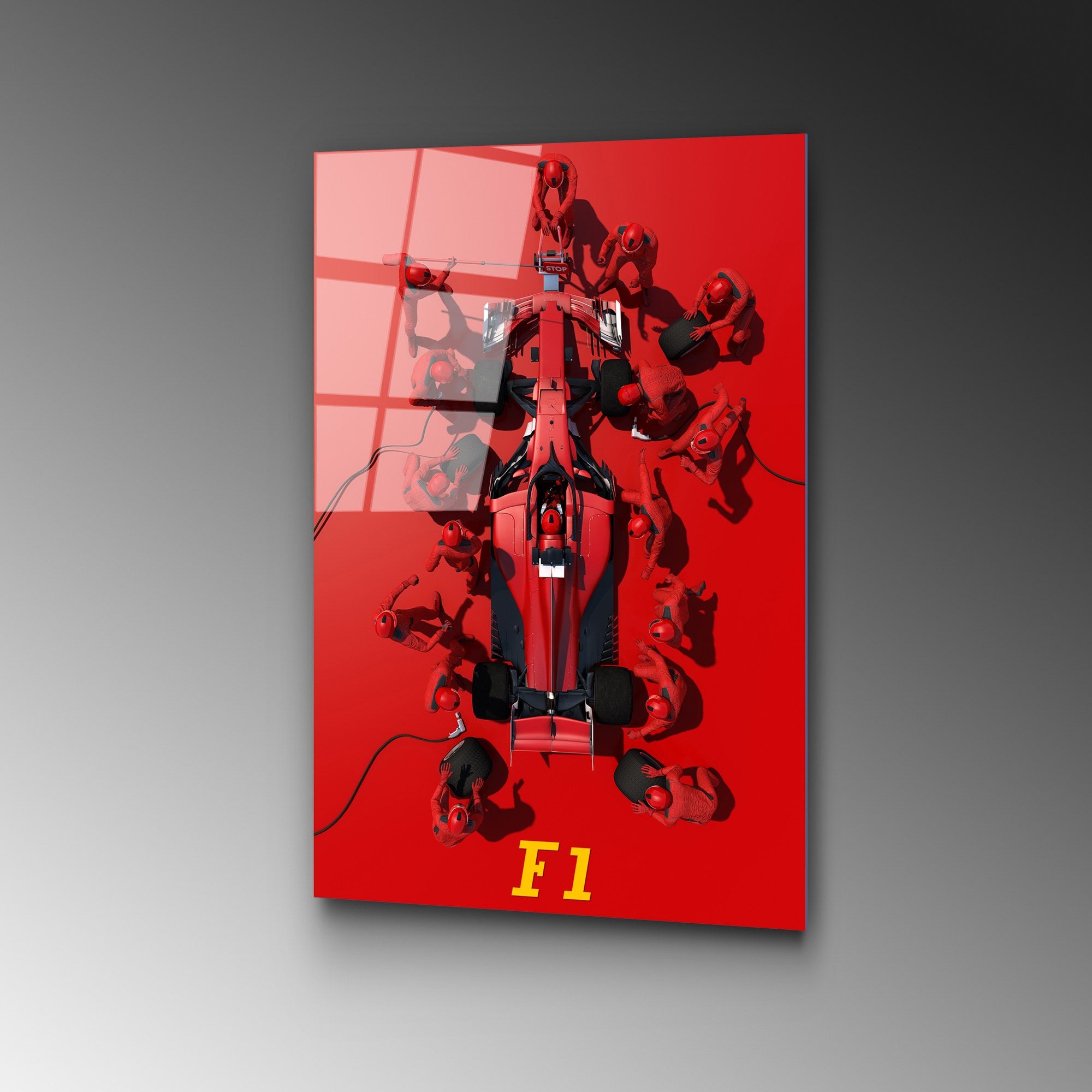 Quadro Decorativo em Vidro Temperado 4 mm Multicolor 50 x 70 cm | UV-384 (Ref. 123BZM1478)