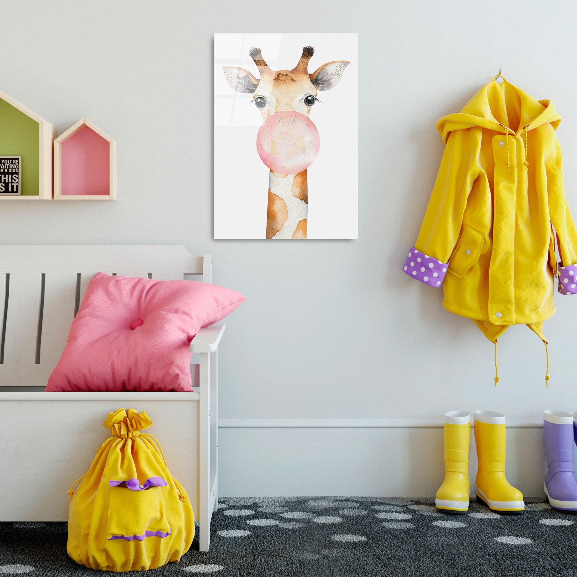 Quadro Decorativo em Vidro Temperado UV-385, 50 x 70 cm, Multicolor, 4 mm