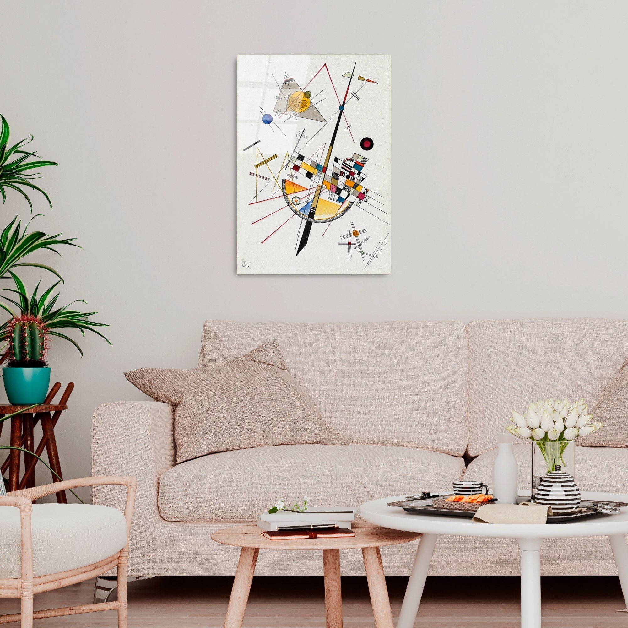 Quadro Decorativo em Vidro Temperado UV-386, 50 x 70 cm, Multicolor, 4 mm