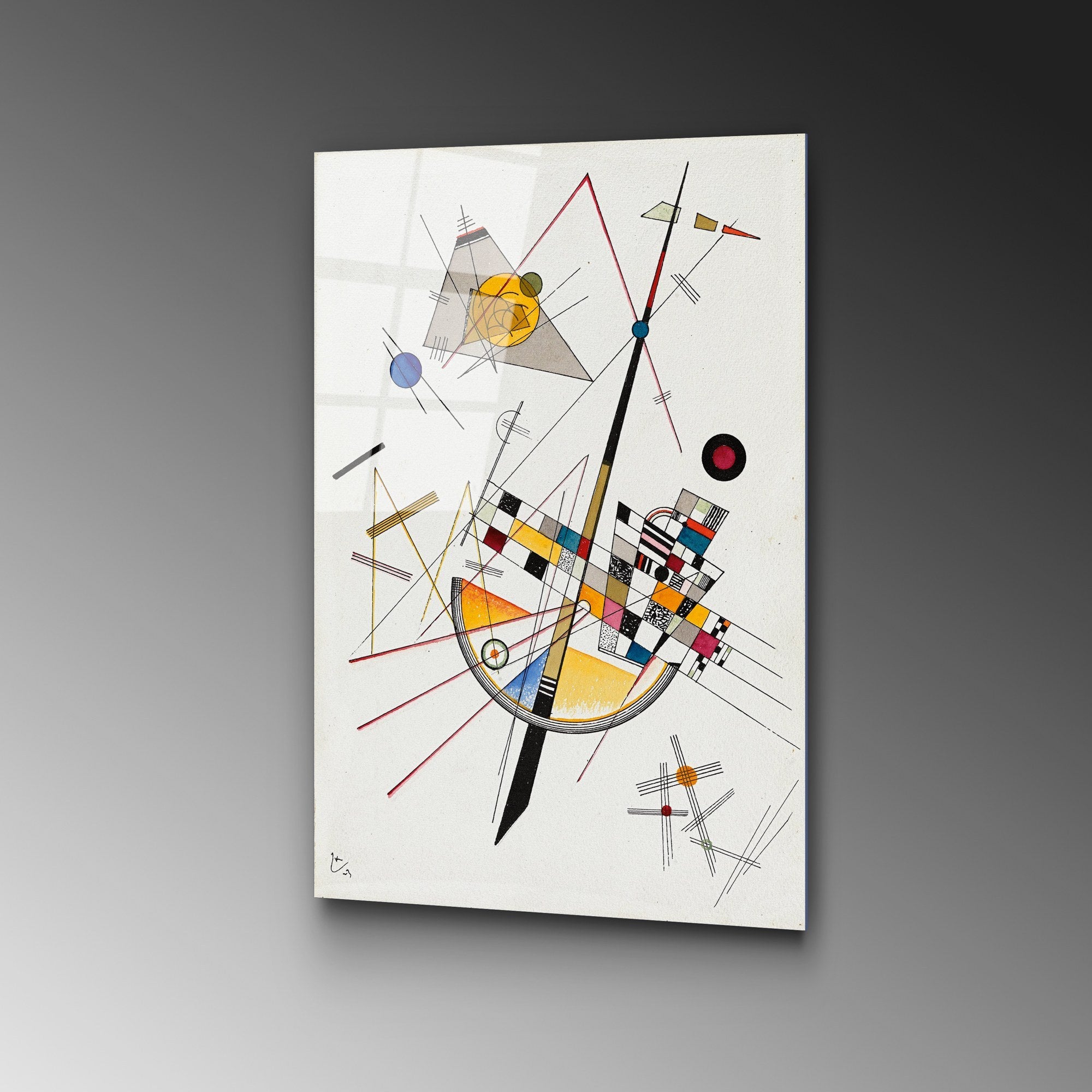 Quadro Decorativo em Vidro Temperado UV-386, 50 x 70 cm, Multicolor, 4 mm