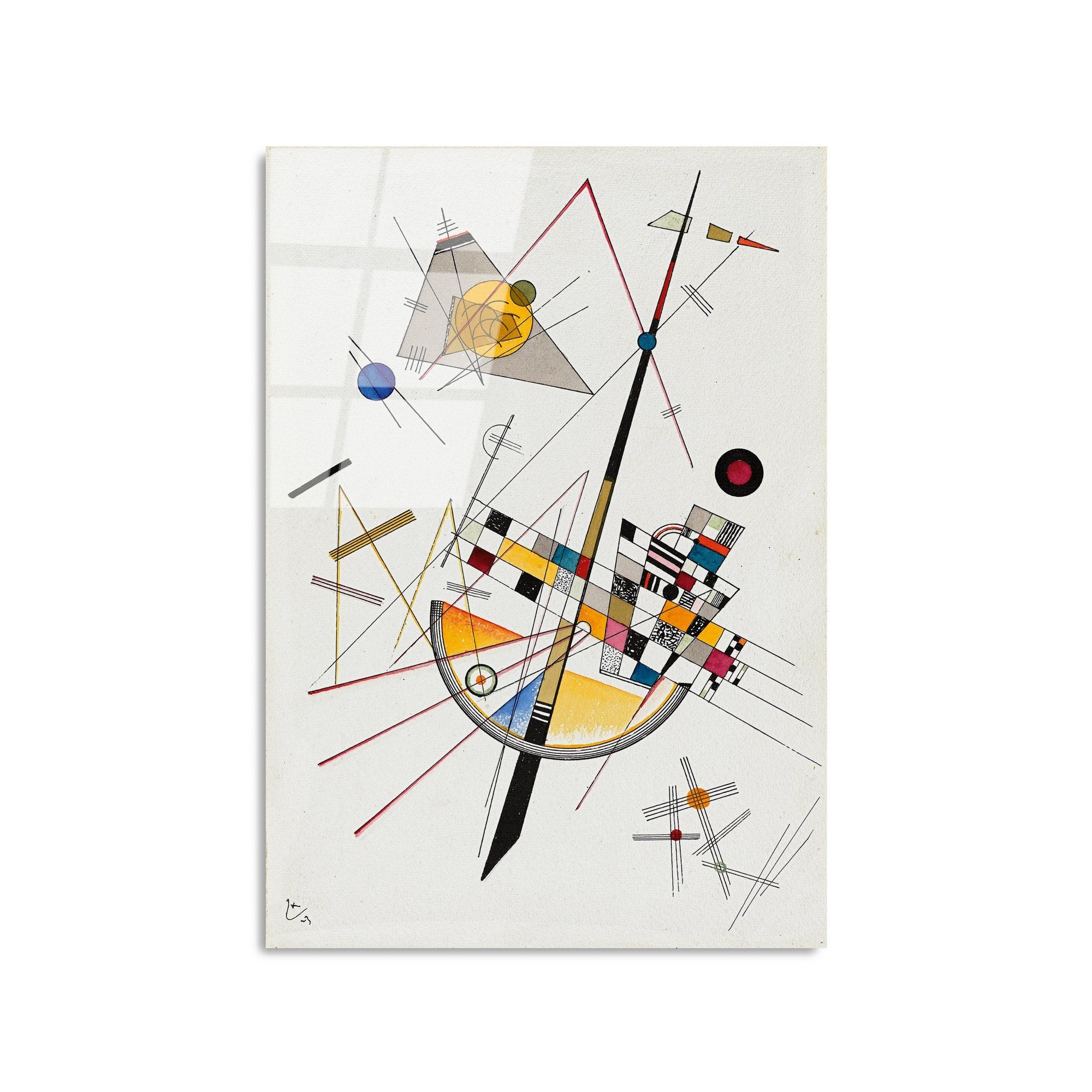 Quadro Decorativo em Vidro Temperado UV-386, 50 x 70 cm, Multicolor, 4 mm