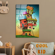 Quadro Decorativo em Vidro Temperado UV-388, Multicolor, 50 x 70 cm (4 mm)