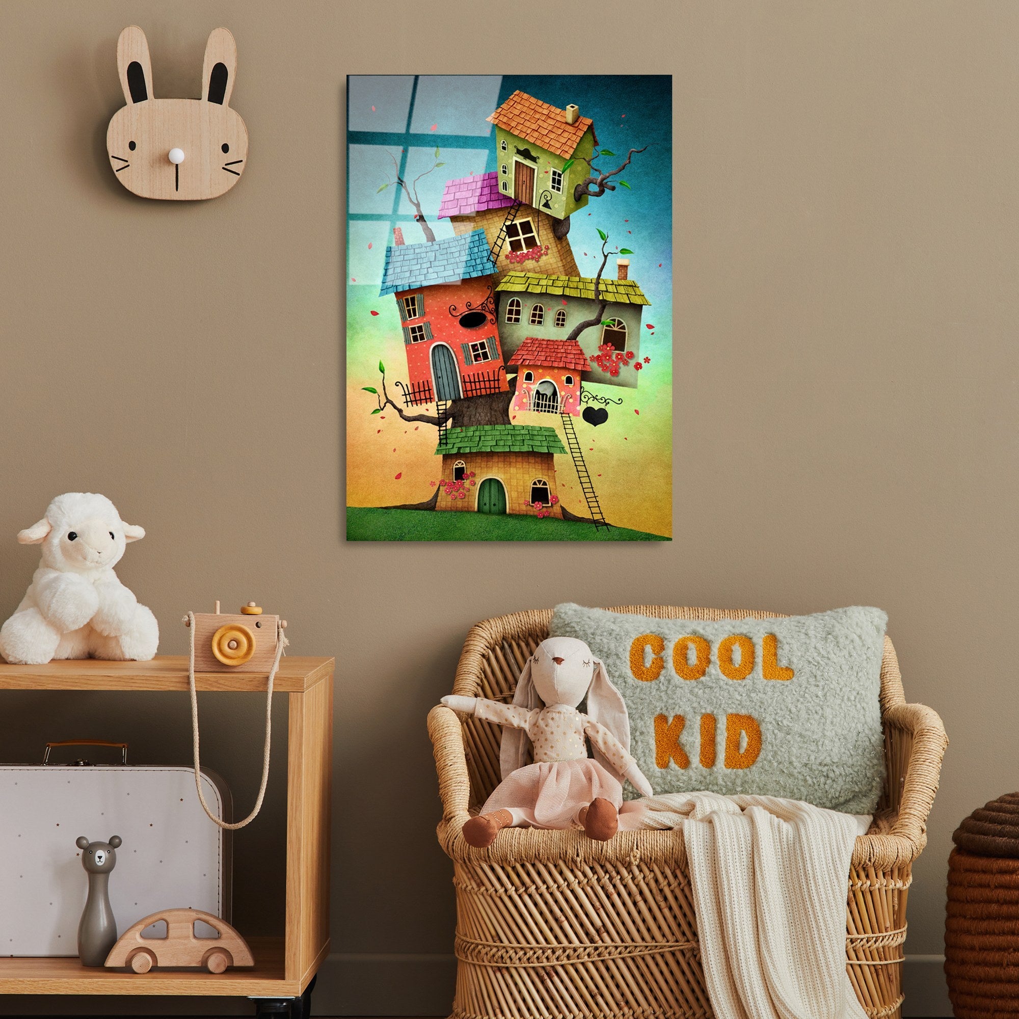 Quadro Decorativo em Vidro Temperado UV-388, Multicolor, 50 x 70 cm (4 mm)