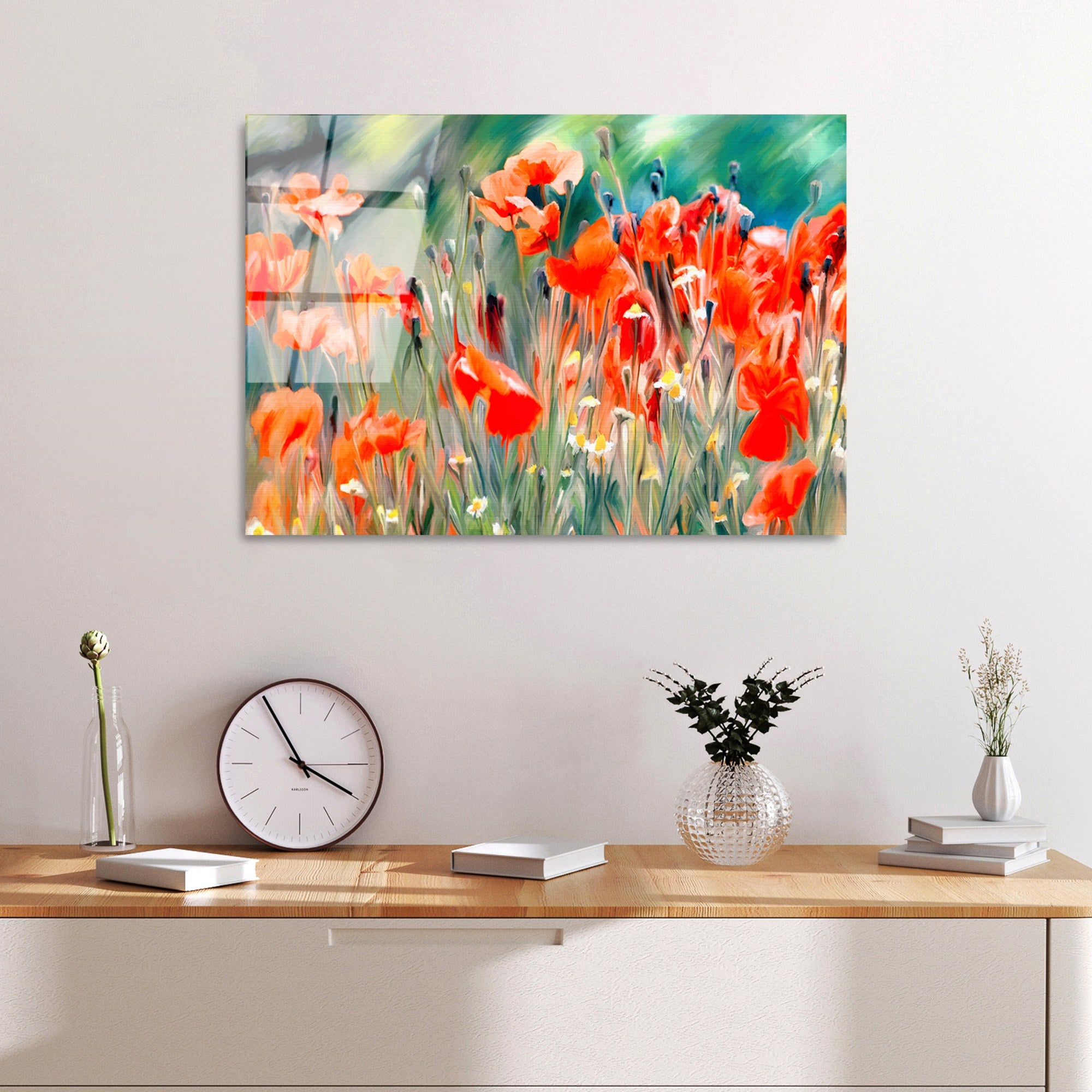 Quadro Decorativo em Vidro Temperado UV-389, Multicolor, 50 x 70 cm (4 mm)