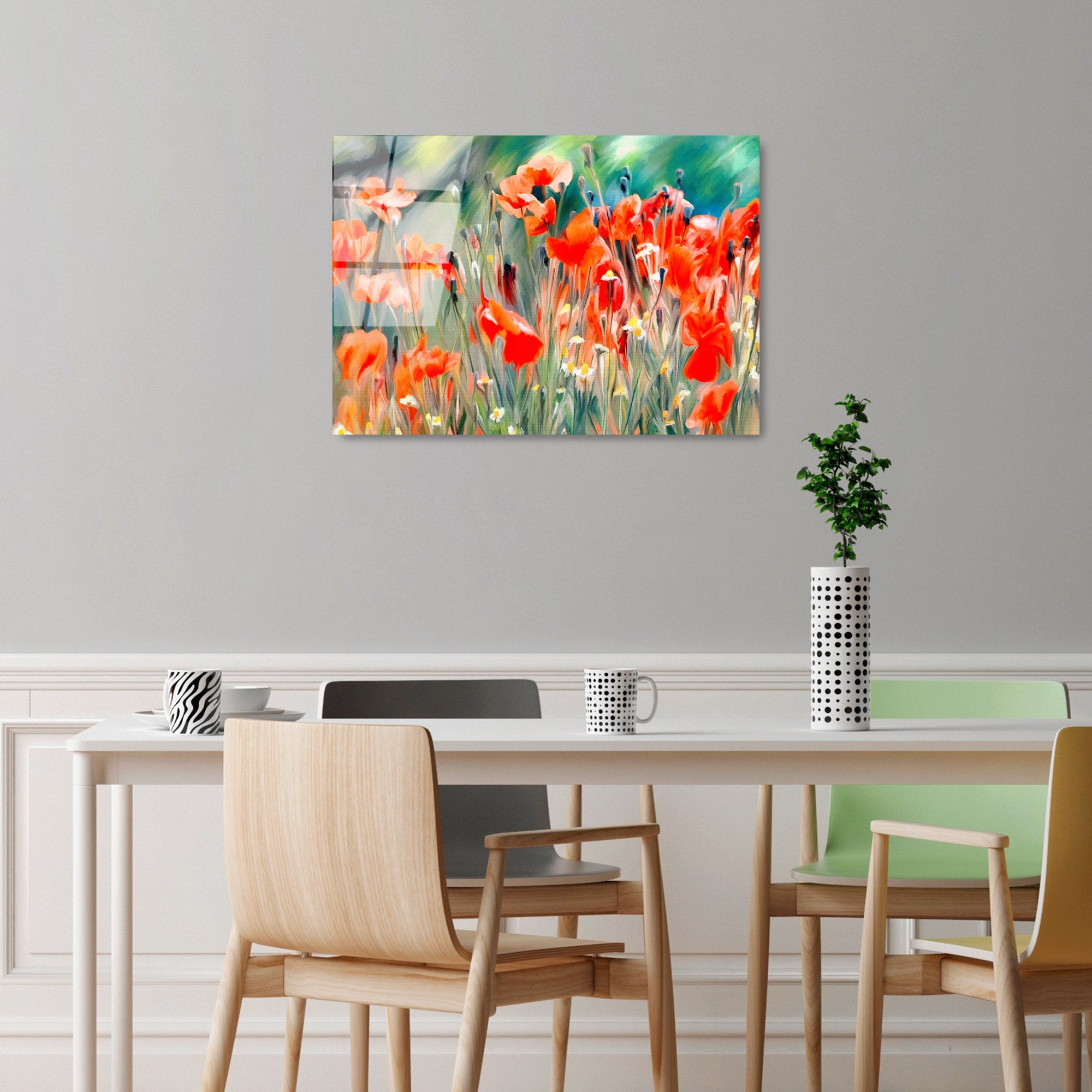 Quadro Decorativo em Vidro Temperado UV-389, Multicolor, 50 x 70 cm (4 mm)