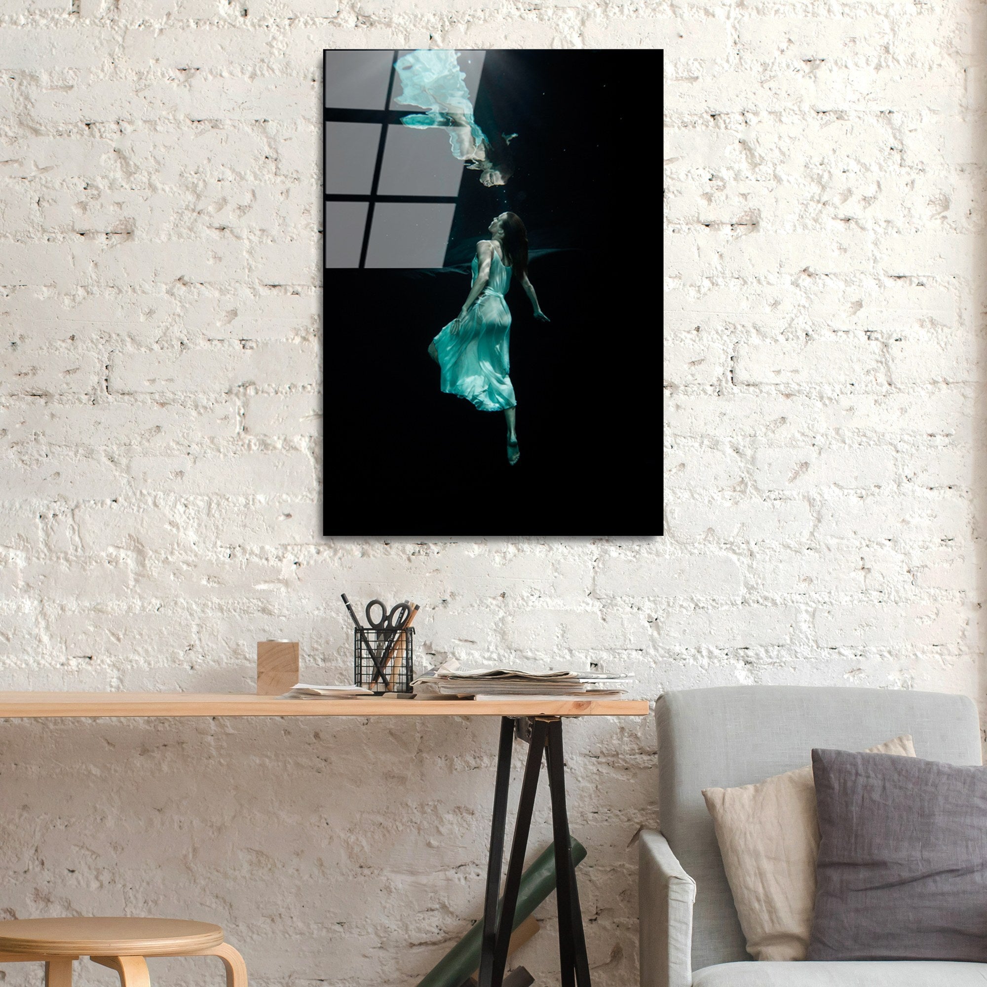 Quadro Decorativo em Vidro Temperado 100% UV-390, Multicolor, 50 x 70 cm (4 mm)