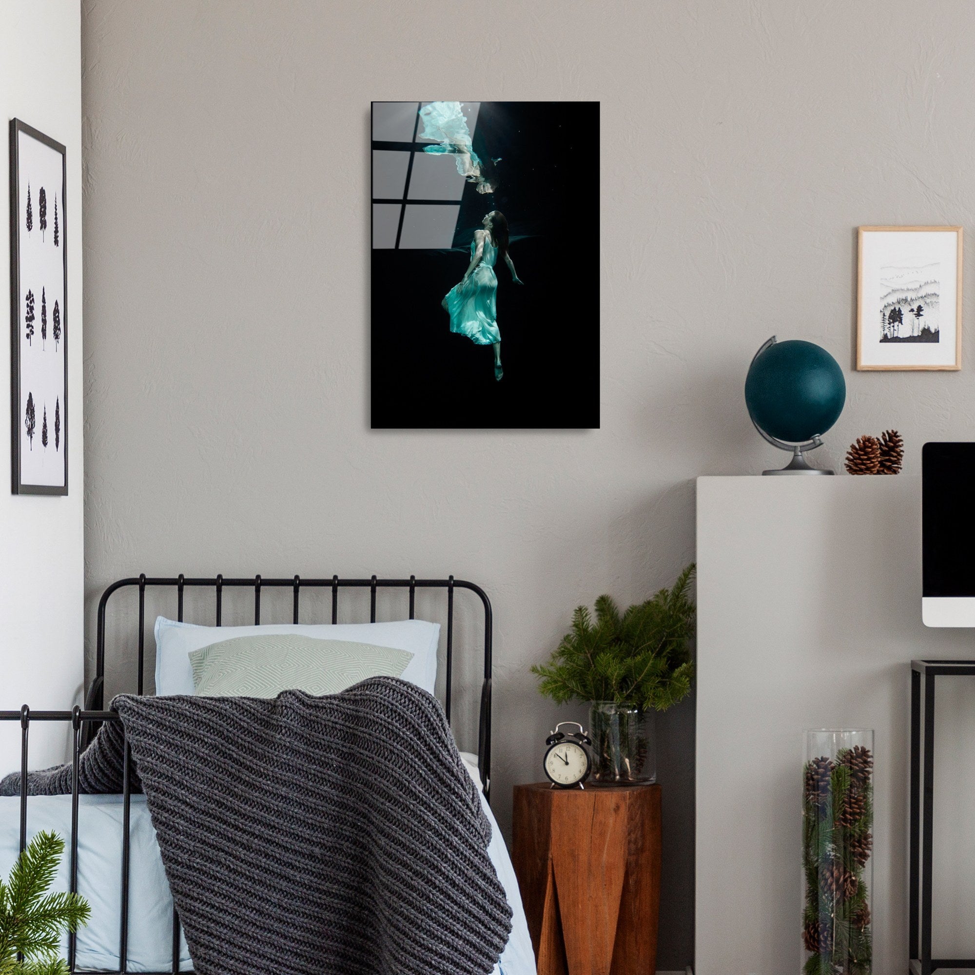 Quadro Decorativo em Vidro Temperado 100% UV-390, Multicolor, 50 x 70 cm (4 mm)