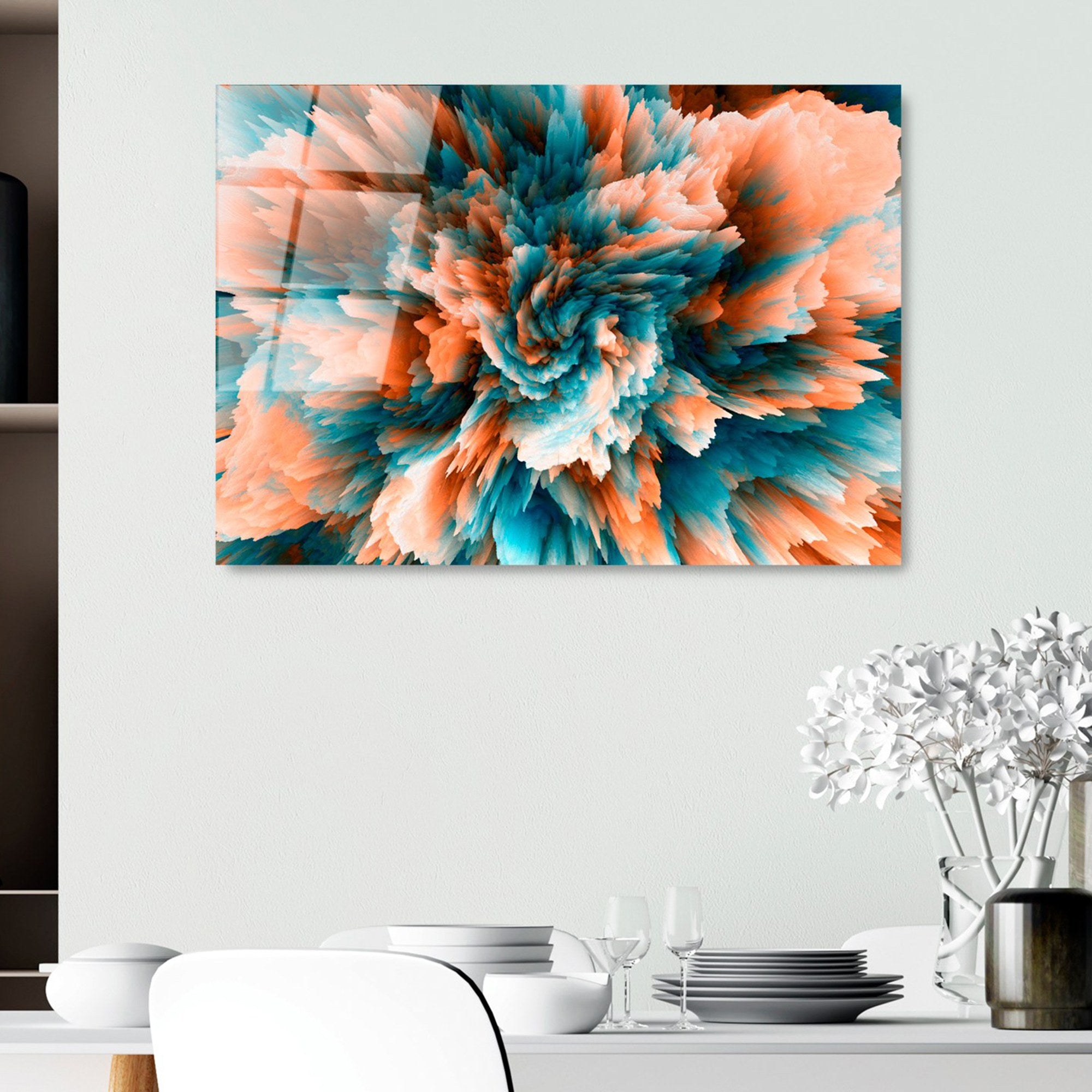 Quadro Decorativo em Vidro Temperado UV-391, Multicolor, 50 x 70 cm, 4 mm