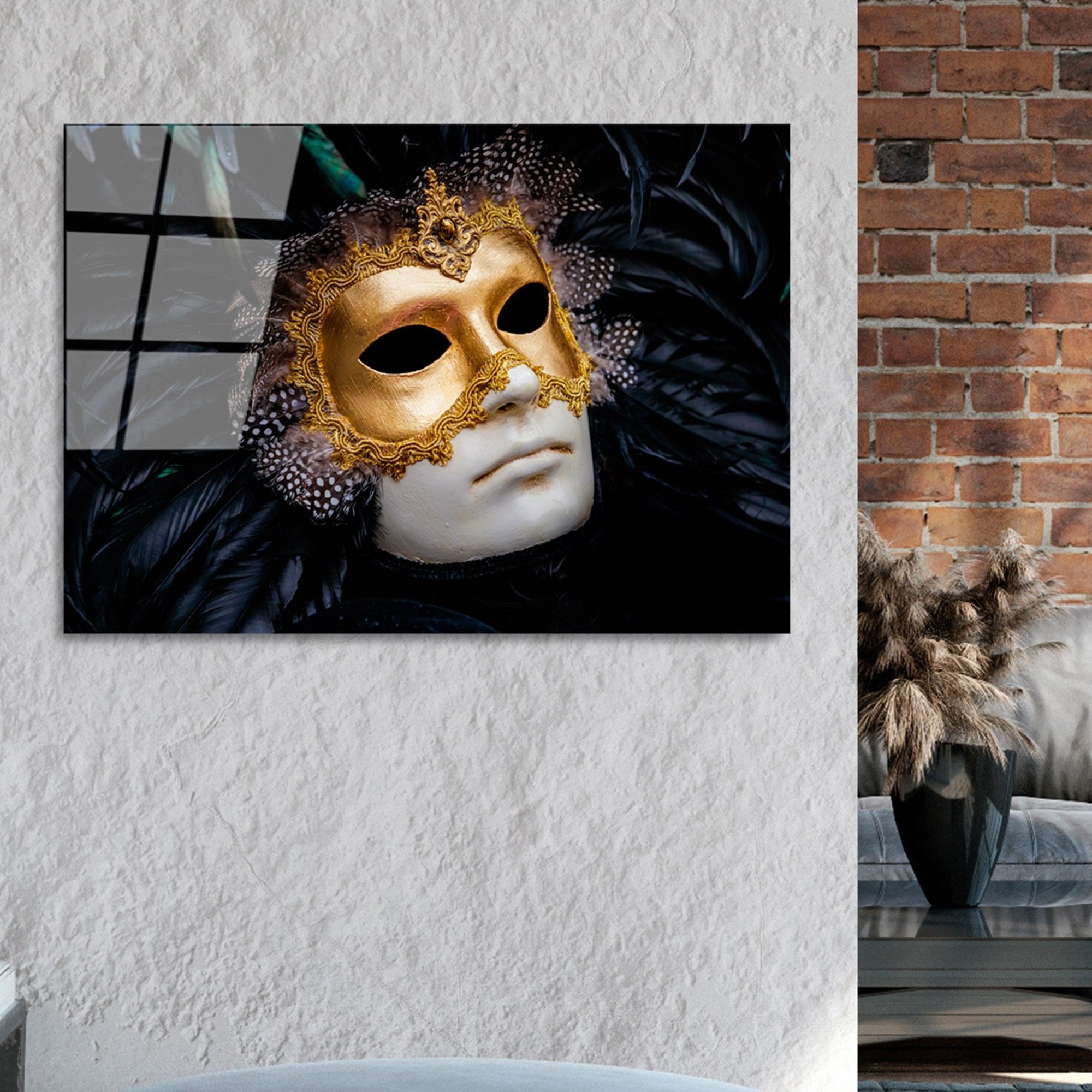 Quadro Decorativo em Vidro Temperado UV-392, Multicolor, 50 x 70 cm