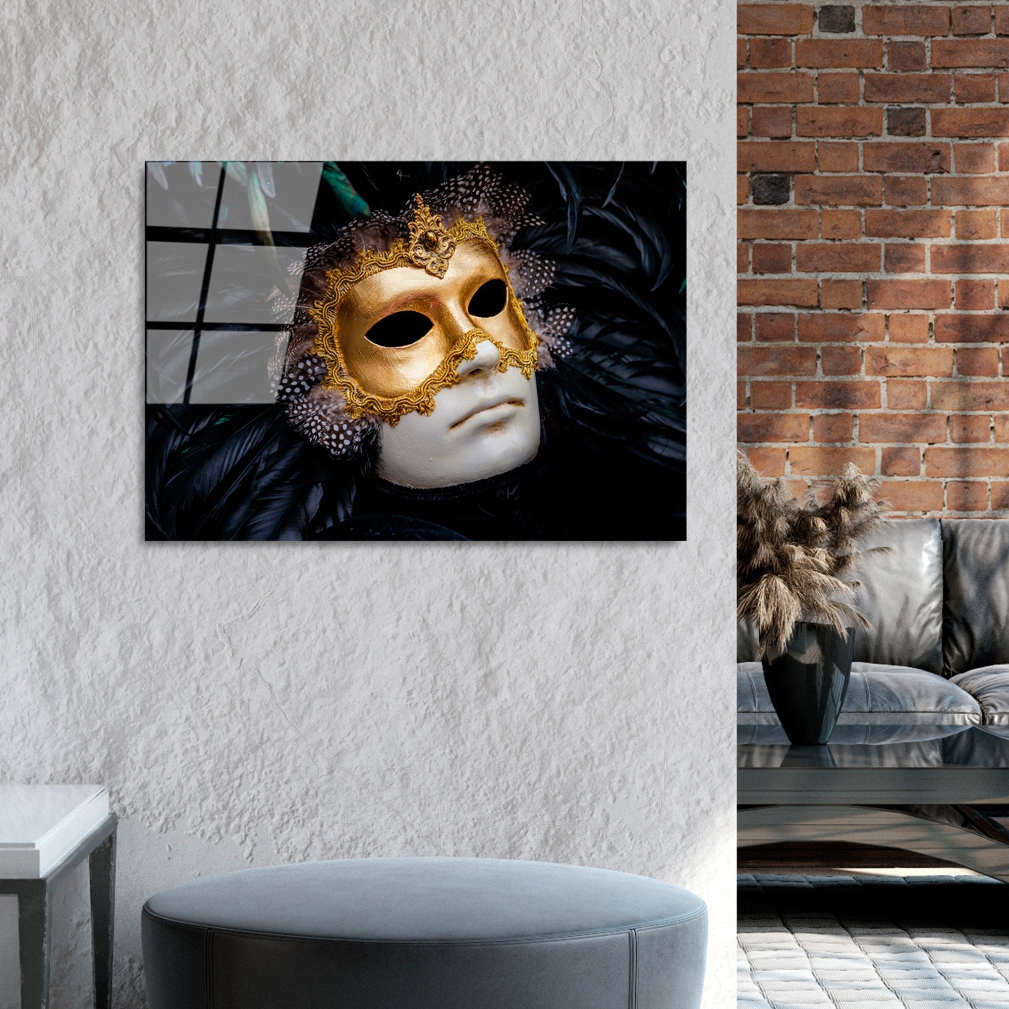 Quadro Decorativo em Vidro Temperado UV-392, Multicolor, 50 x 70 cm