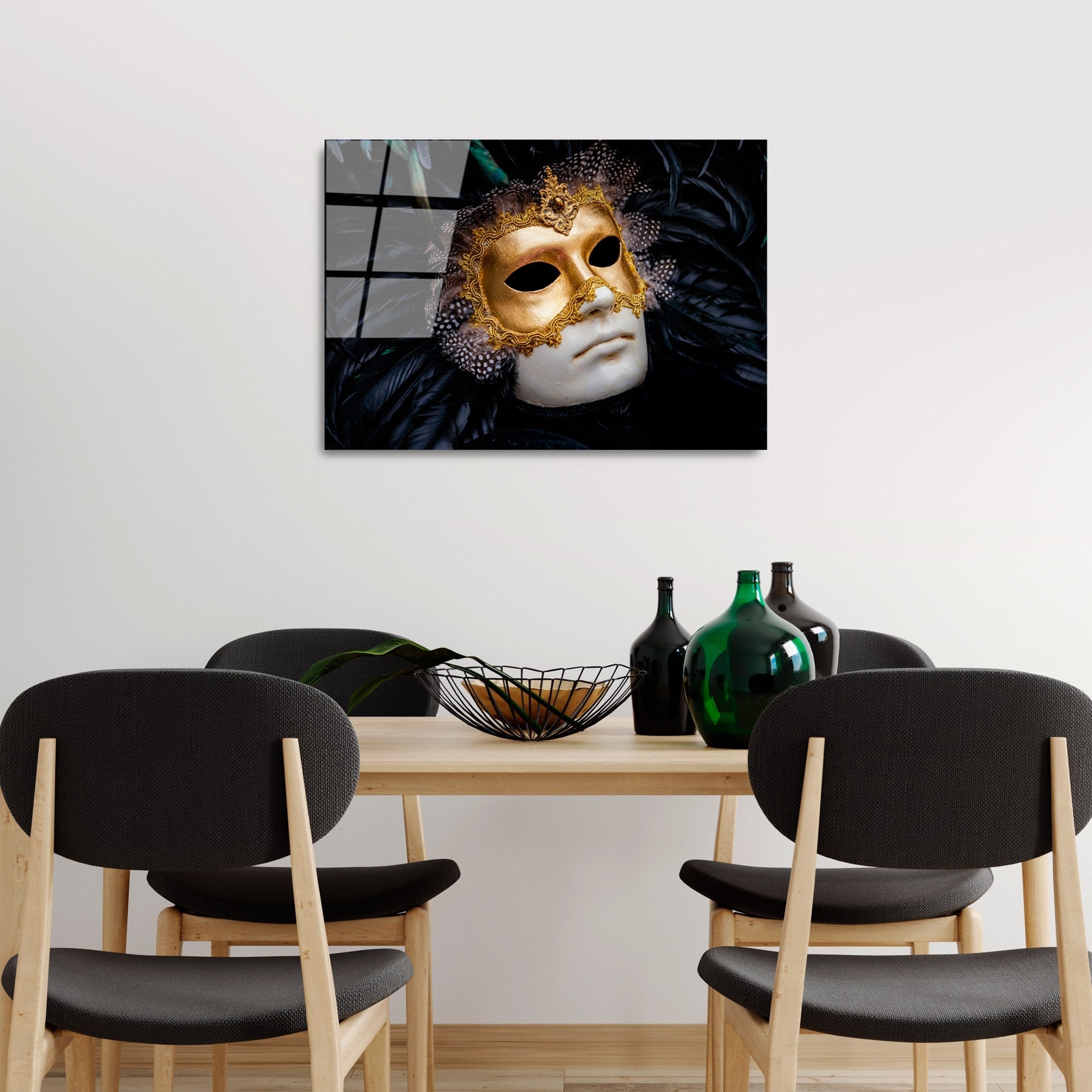 Quadro Decorativo em Vidro Temperado UV-392, Multicolor, 50 x 70 cm