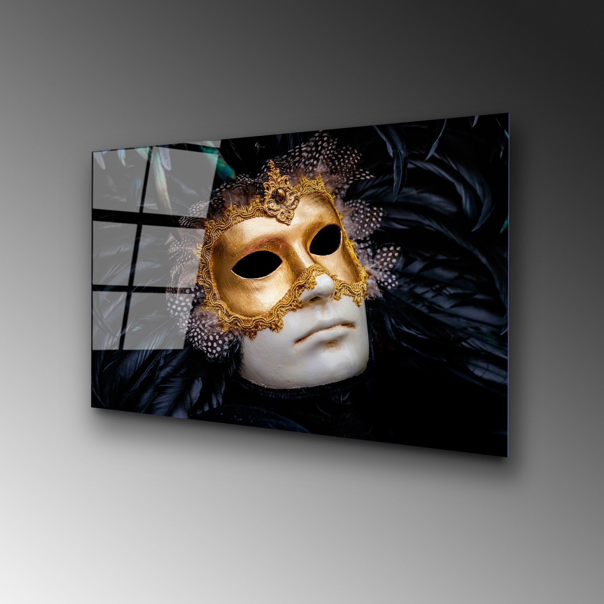 Quadro Decorativo em Vidro Temperado UV-392, Multicolor, 50 x 70 cm