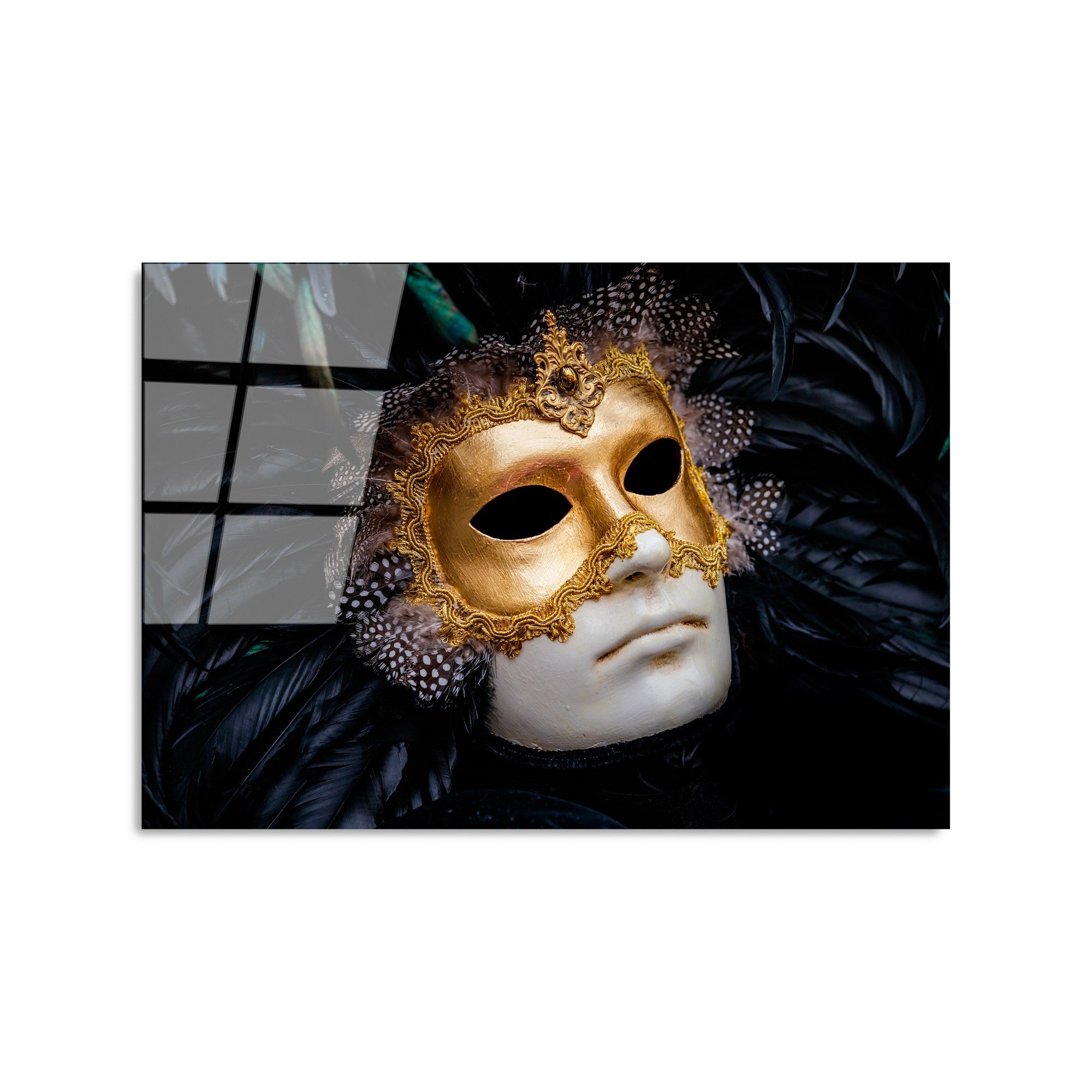 Quadro Decorativo em Vidro Temperado UV-392, Multicolor, 50 x 70 cm