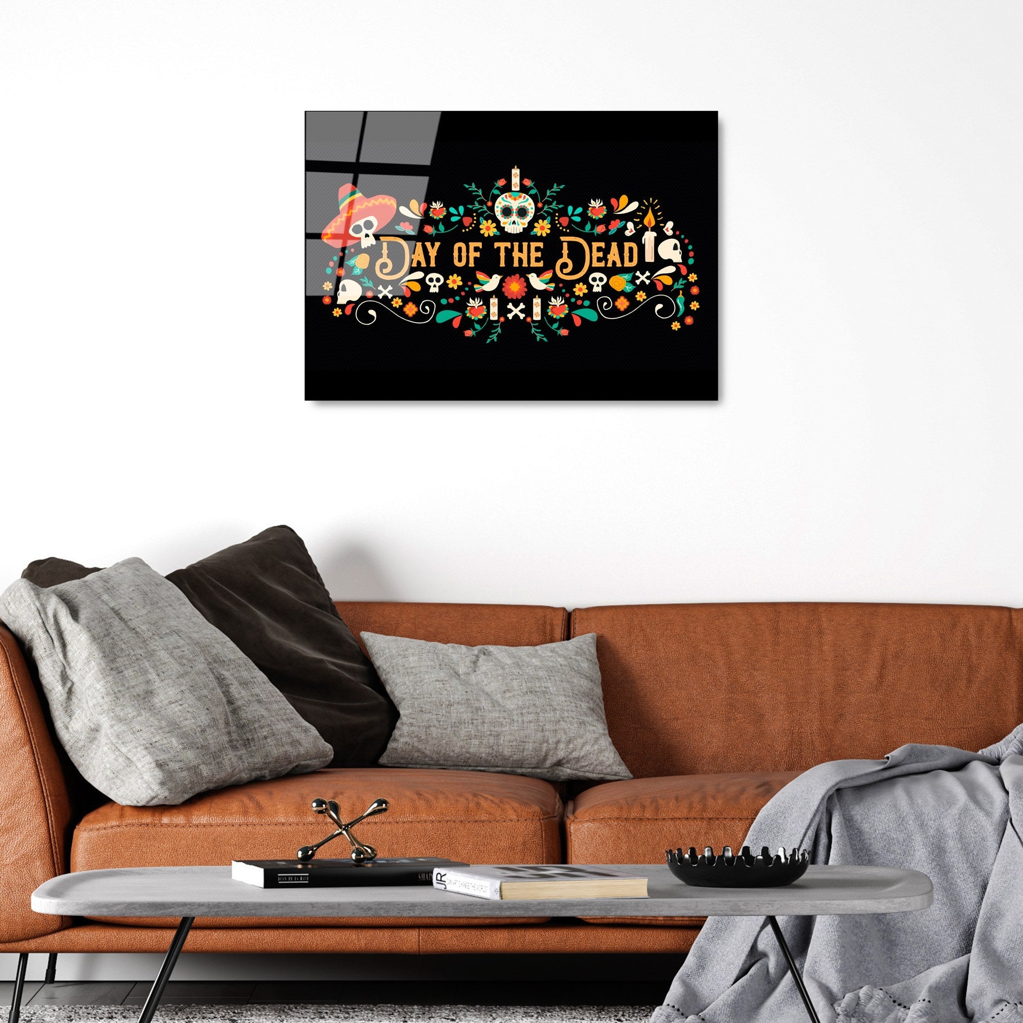 Quadro Decorativo em Vidro Temperado 4 mm, Multicolor, 50 x 70 cm (UV-393)