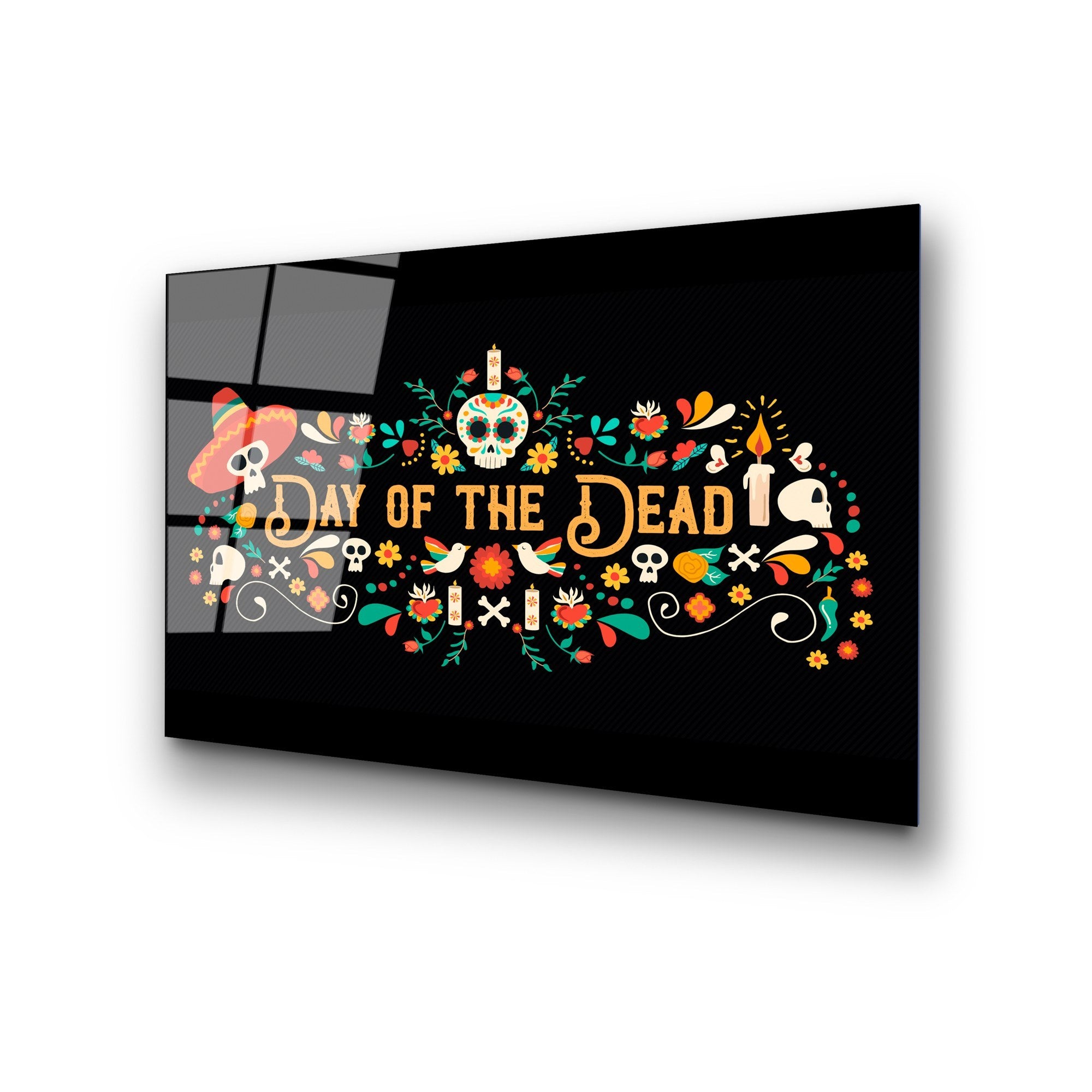 Quadro Decorativo em Vidro Temperado 4 mm, Multicolor, 50 x 70 cm (UV-393)