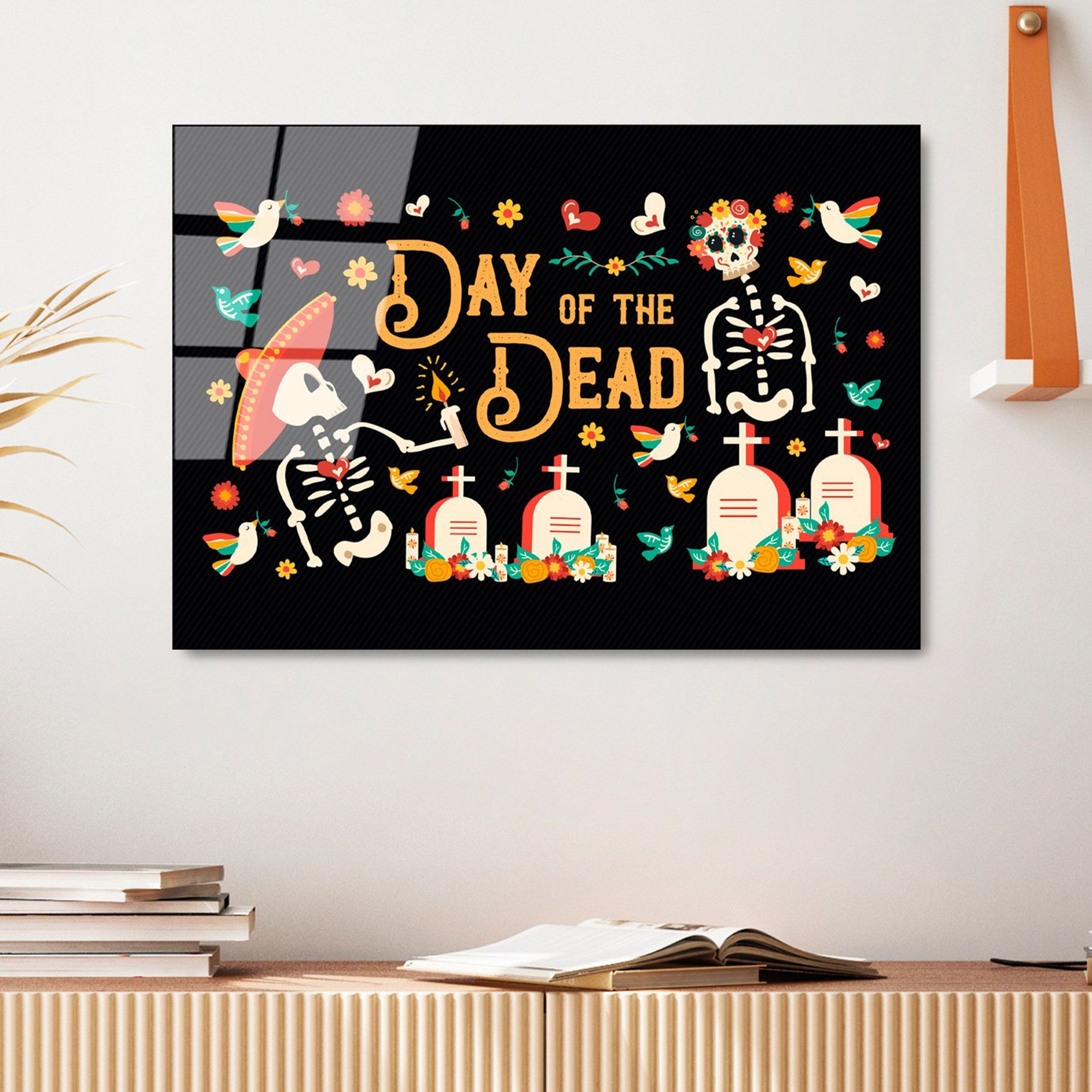 Quadro Decorativo em Vidro Temperado (4 mm) 50 x 70 cm – Multicolor | UV-394