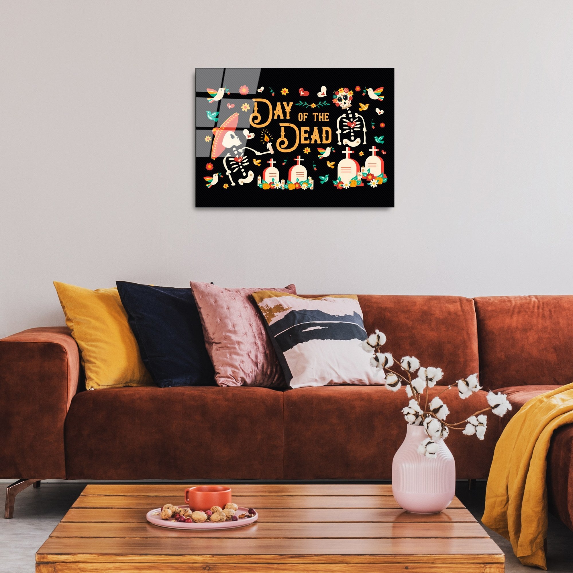 Quadro Decorativo em Vidro Temperado (4 mm) 50 x 70 cm – Multicolor | UV-394