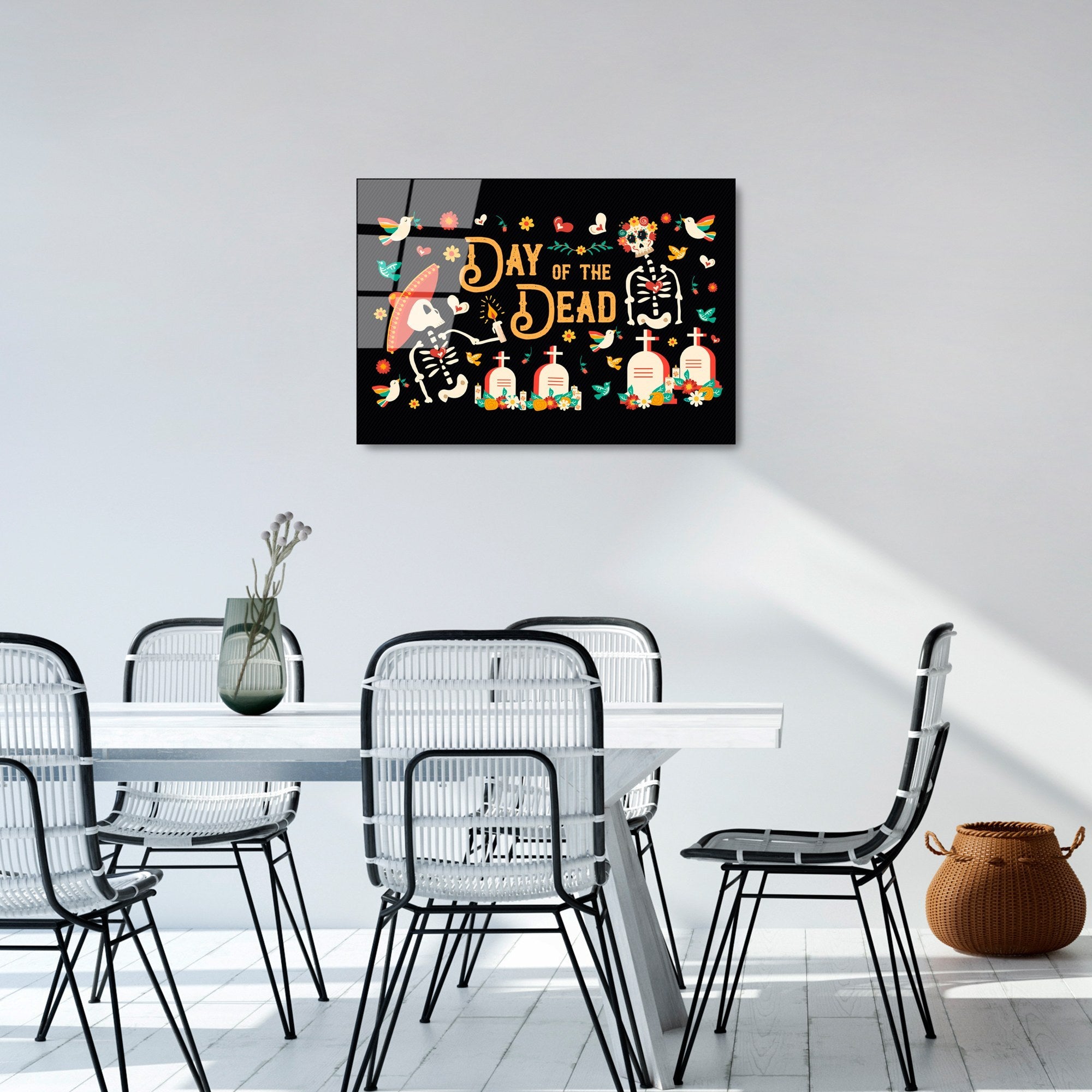 Quadro Decorativo em Vidro Temperado (4 mm) 50 x 70 cm – Multicolor | UV-394