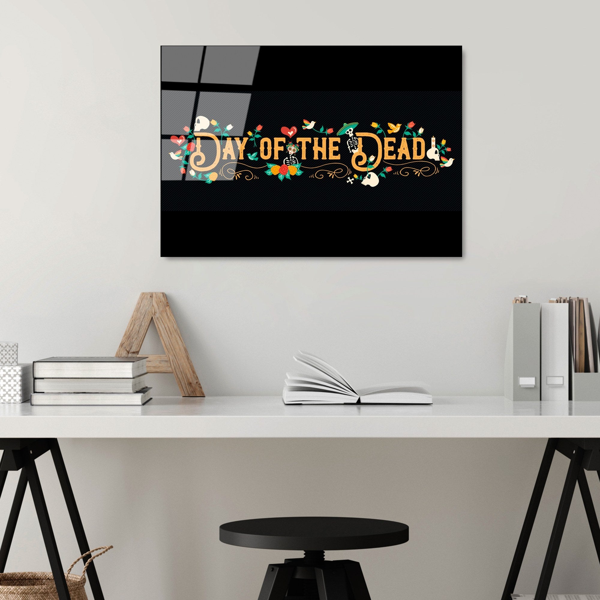 Quadro Decorativo em Vidro Temperado UV-395, Multicolor, 50 x 70 cm, 4 mm