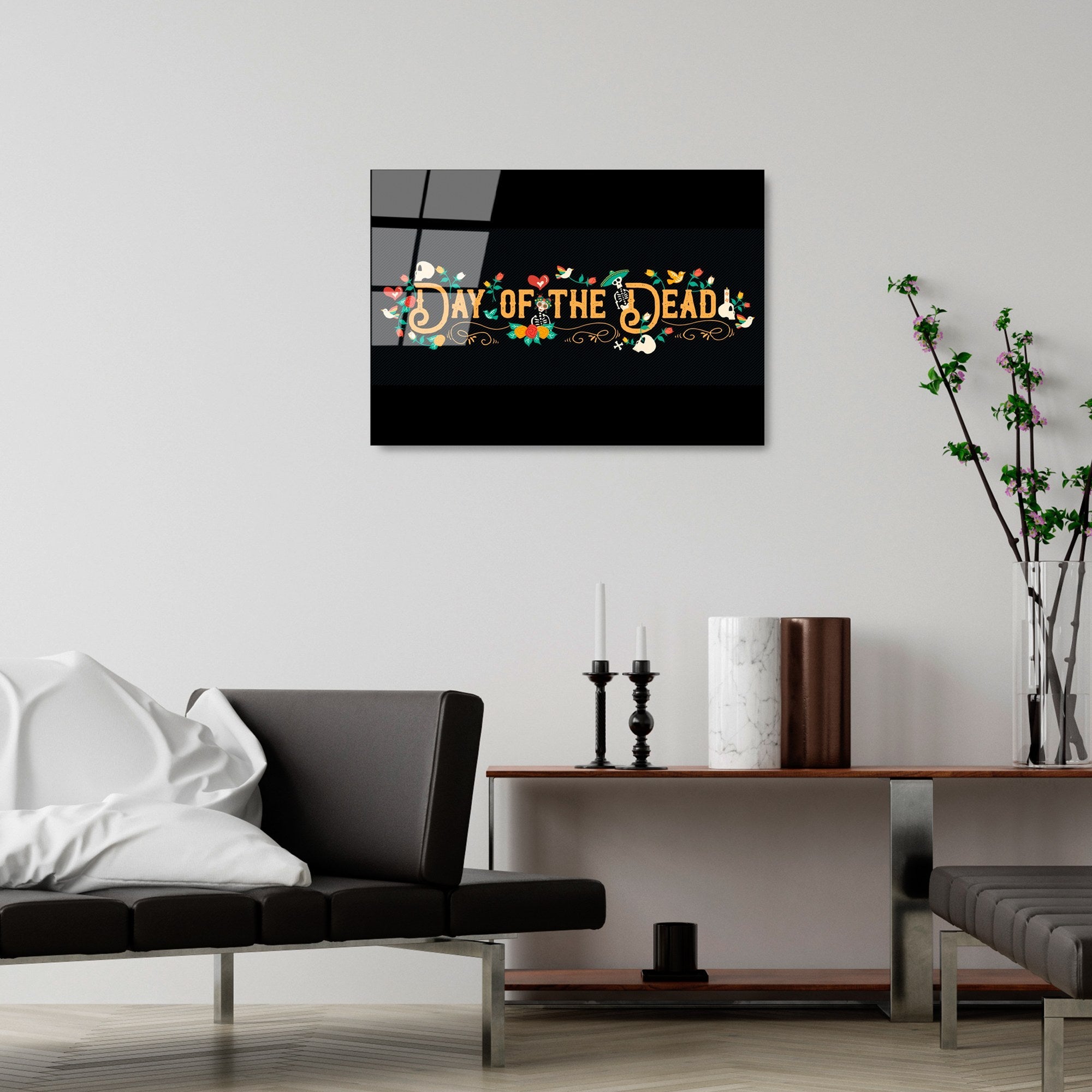 Quadro Decorativo em Vidro Temperado UV-395, Multicolor, 50 x 70 cm, 4 mm