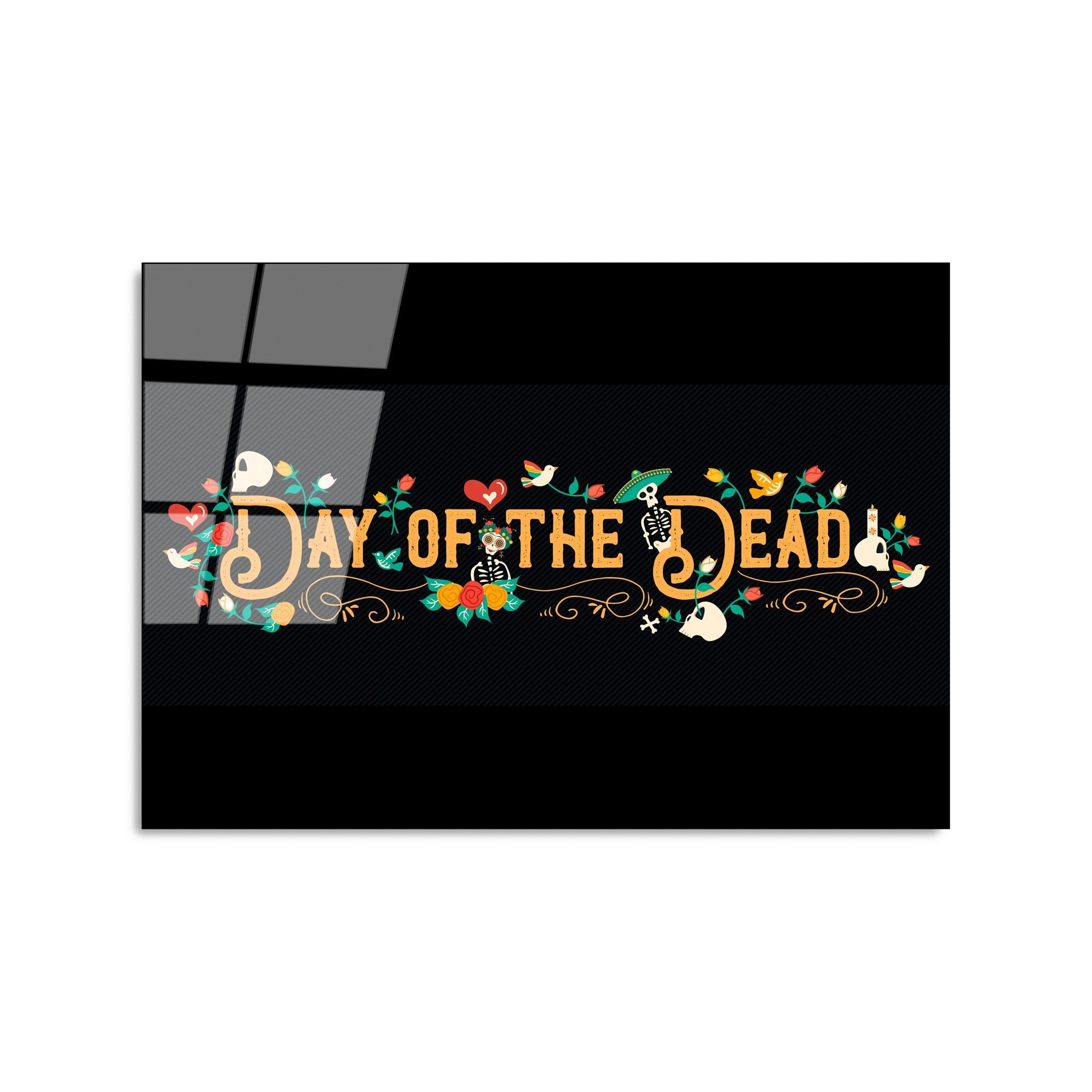 Quadro Decorativo em Vidro Temperado UV-395, Multicolor, 50 x 70 cm, 4 mm