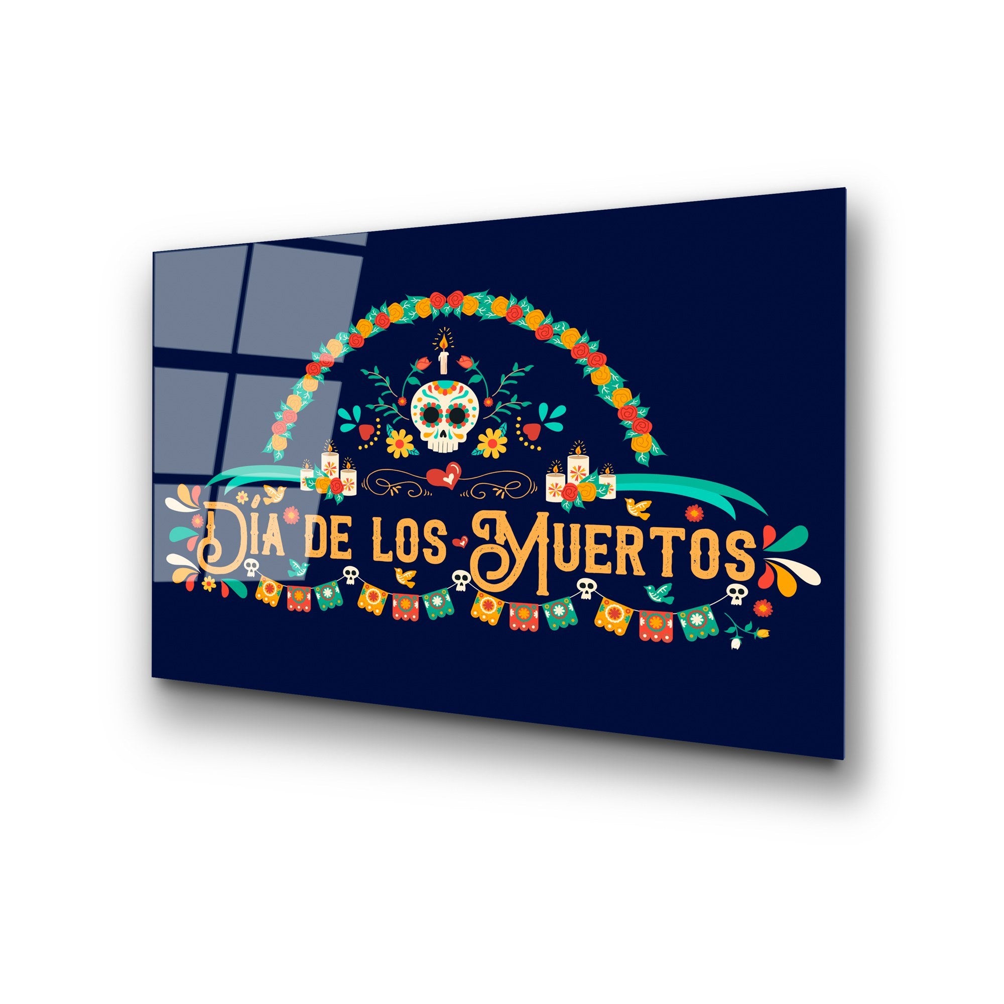 Quadro Decorativo em Vidro Temperado UV-396, 50x70 cm, Multicolor (4 mm)