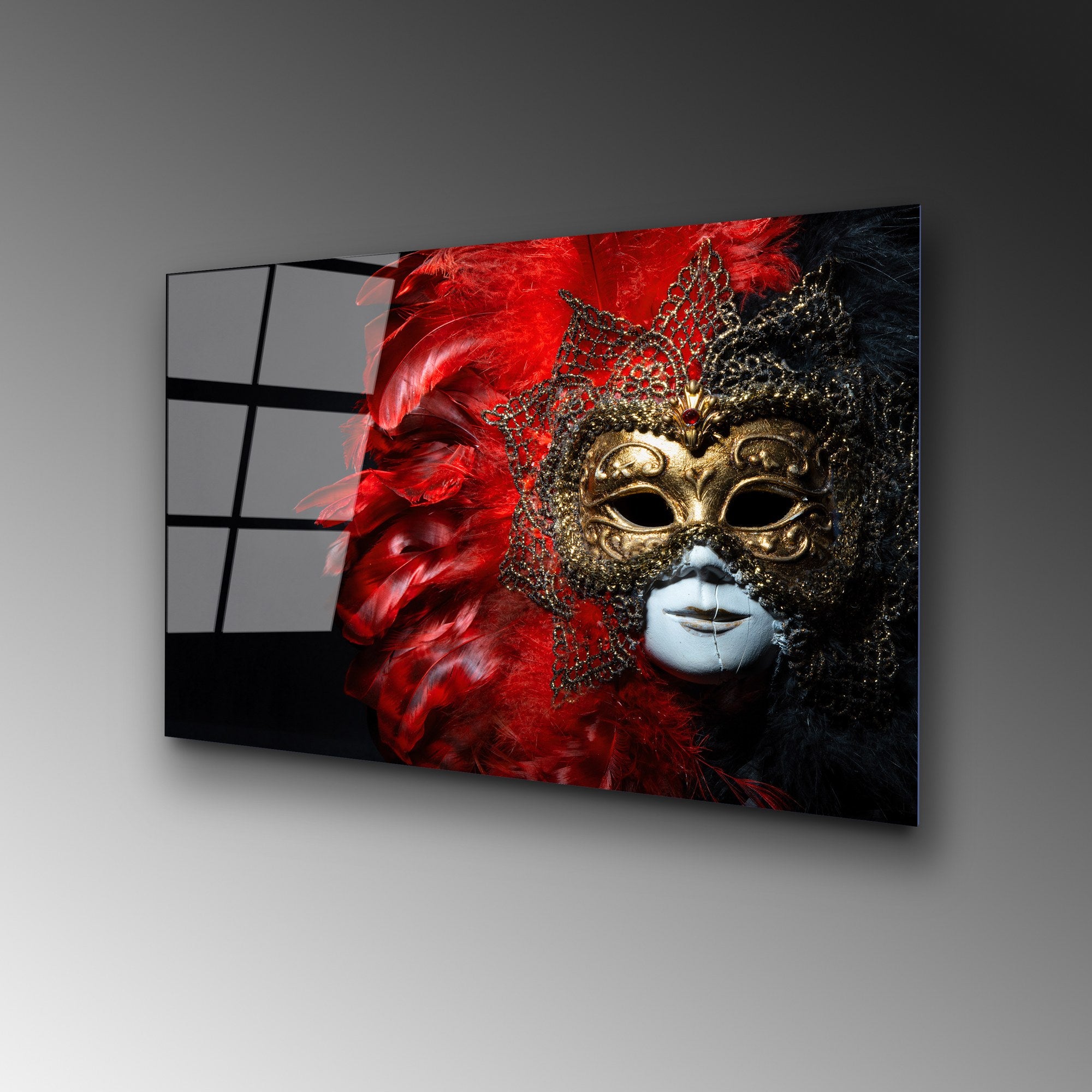 Quadro Decorativo em Vidro Temperado UV-399, 50x70 cm, Multicolor, 4 mm