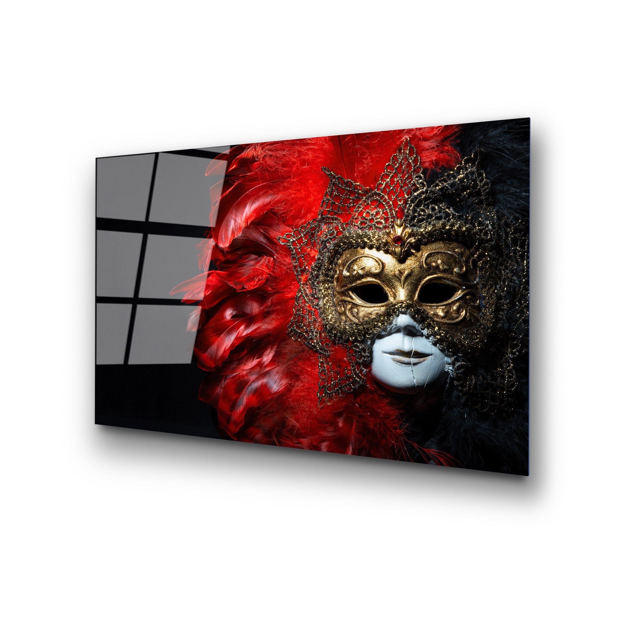 Quadro Decorativo em Vidro Temperado UV-399, 50x70 cm, Multicolor, 4 mm