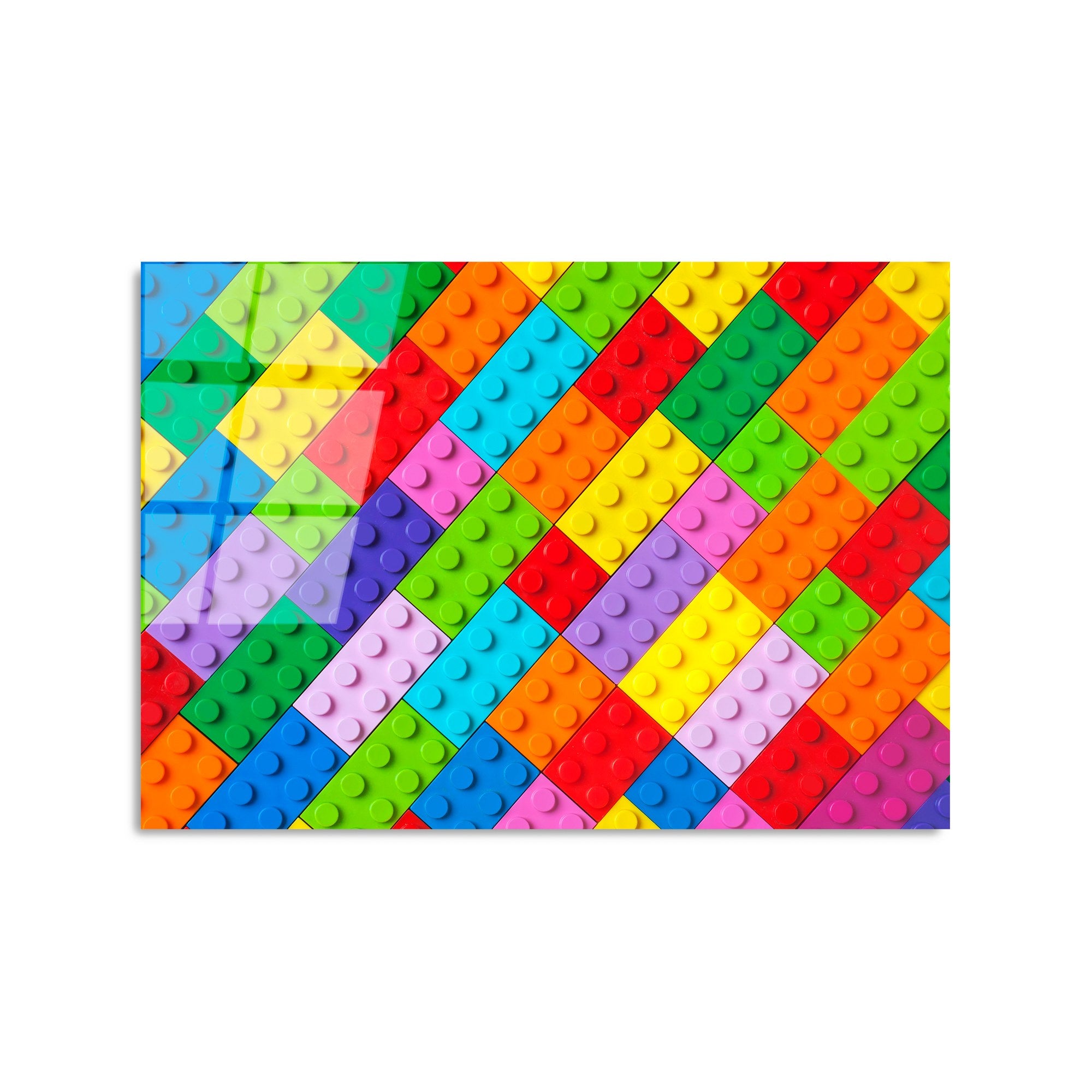 Quadro Decorativo em Vidro Temperado UV-400 50 x 70 cm - Multicolor, 4 mm