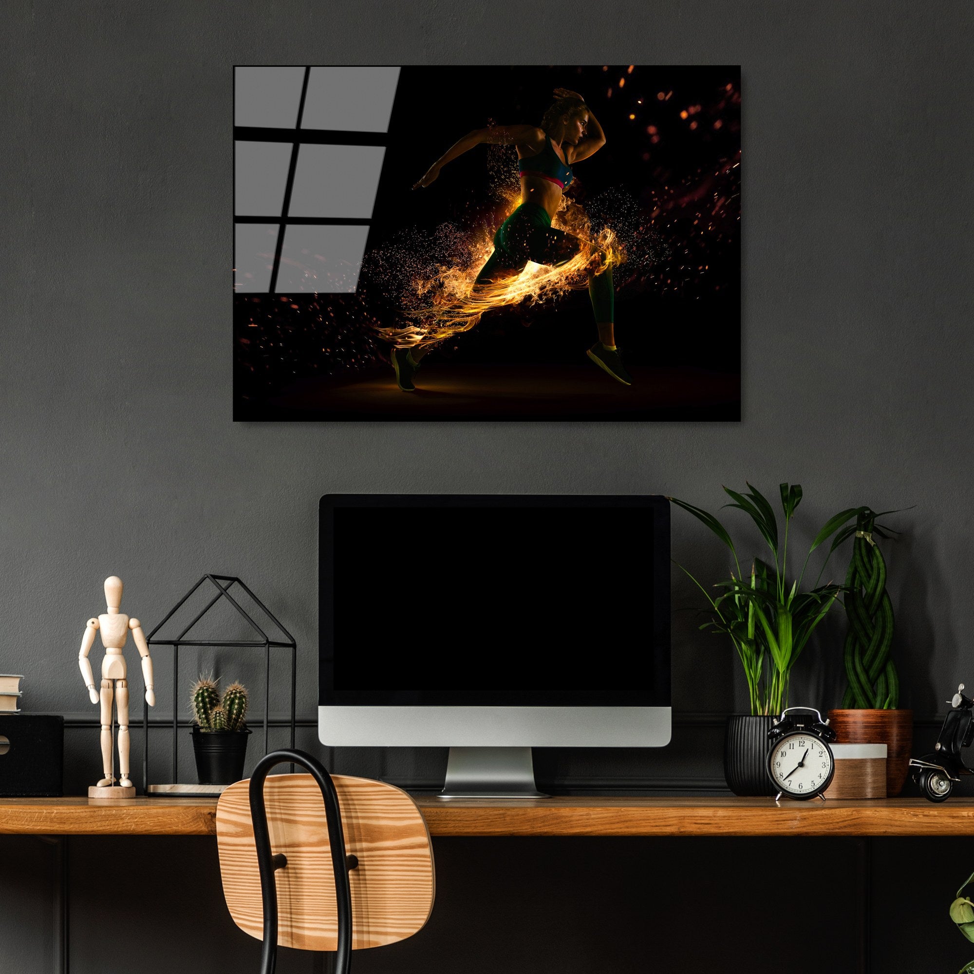 Quadro Decorativo em Vidro Temperado UV-401, 50 x 70 cm, 4 mm, Multicolor