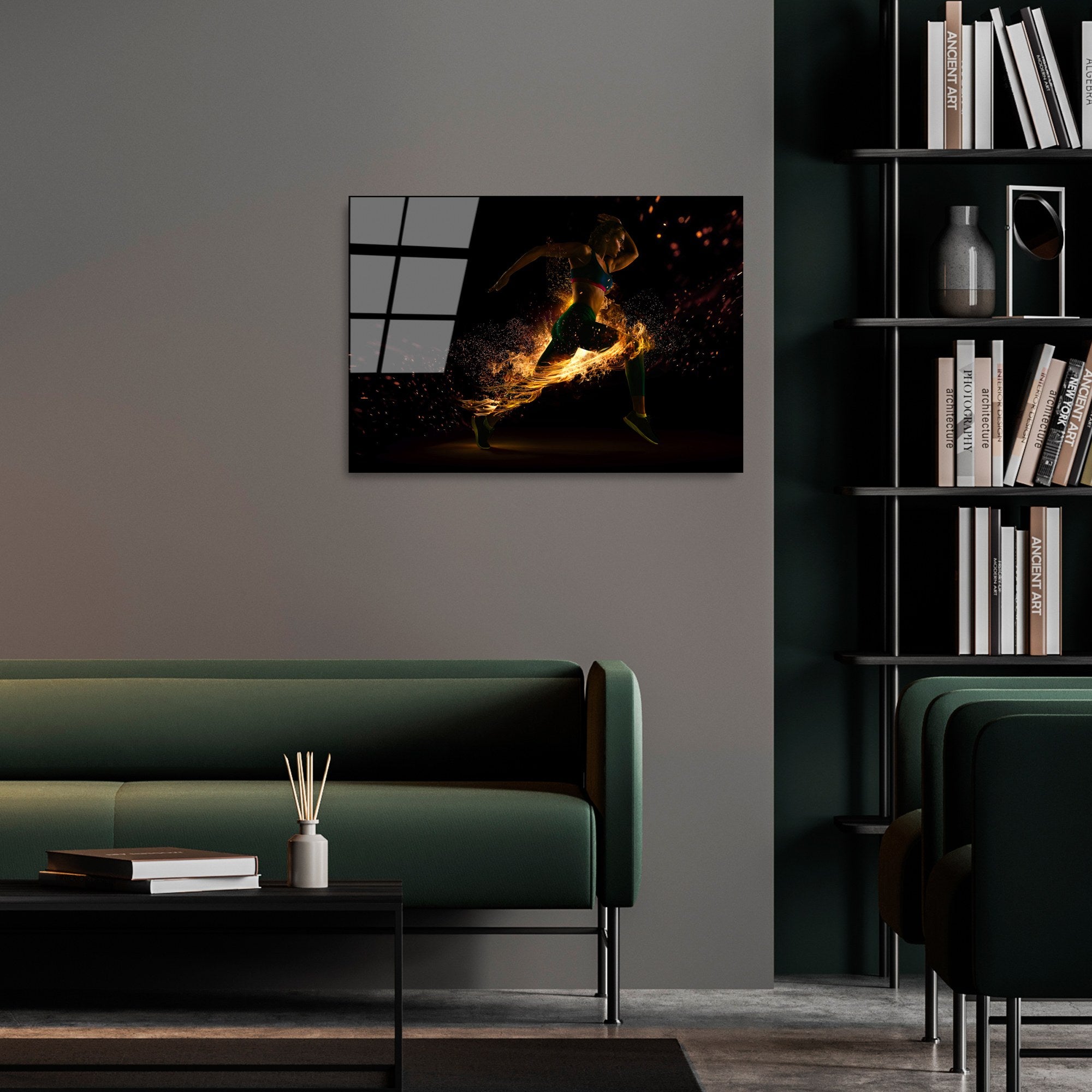 Quadro Decorativo em Vidro Temperado UV-401, 50 x 70 cm, 4 mm, Multicolor