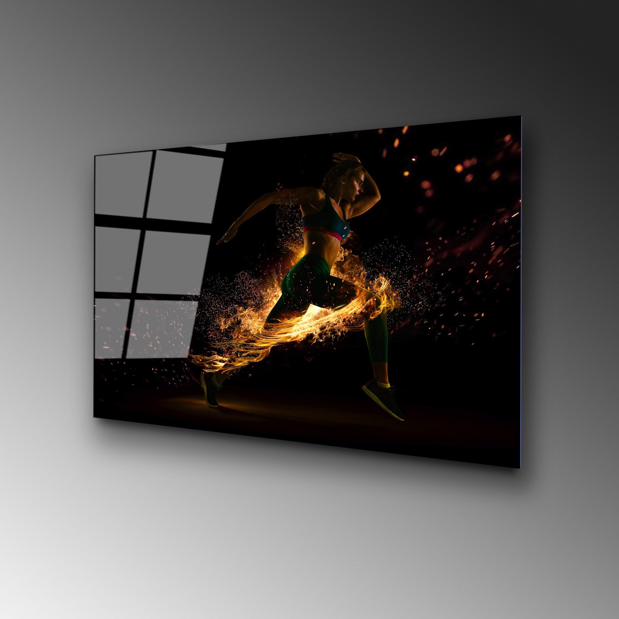 Quadro Decorativo em Vidro Temperado UV-401, 50 x 70 cm, 4 mm, Multicolor