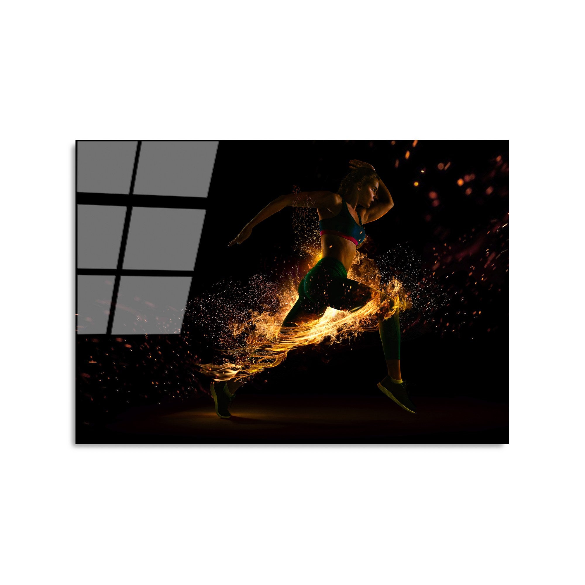 Quadro Decorativo em Vidro Temperado UV-401, 50 x 70 cm, 4 mm, Multicolor