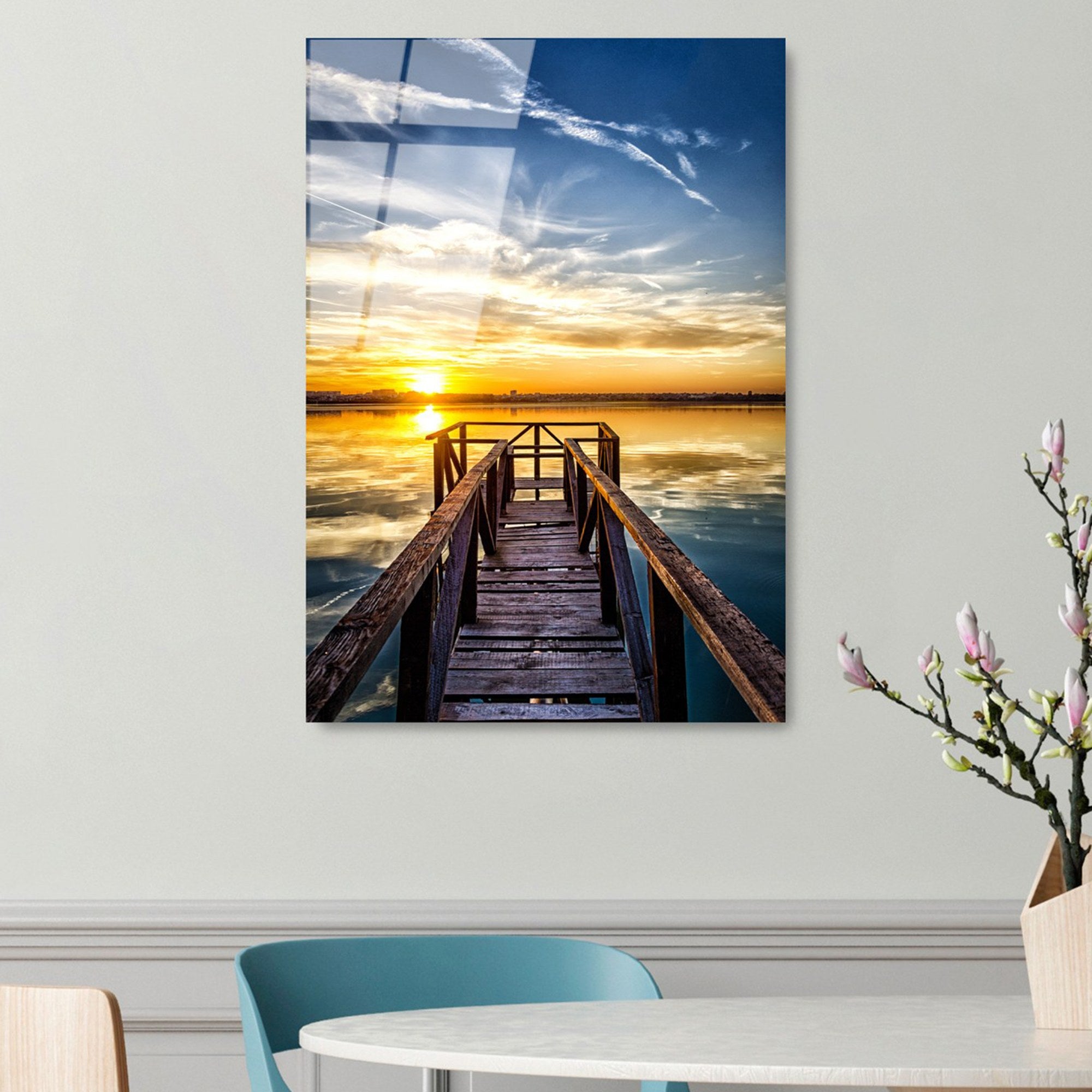 Quadro Decorativo em Vidro Temperado UV-402, Multicolor, 50 x 70 cm (4 mm)