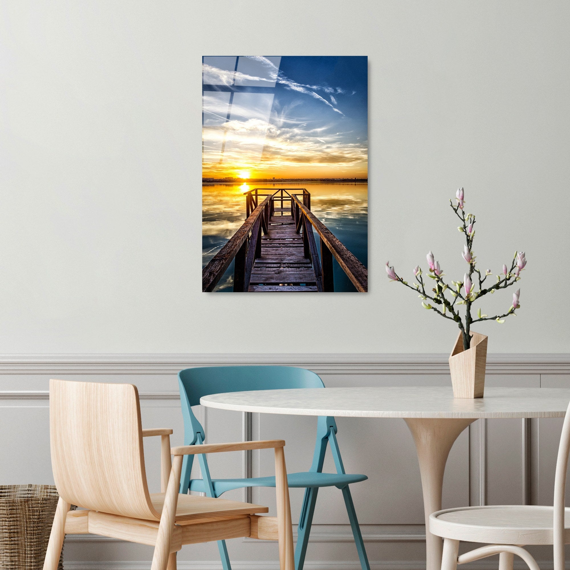 Quadro Decorativo em Vidro Temperado UV-402, Multicolor, 50 x 70 cm (4 mm)