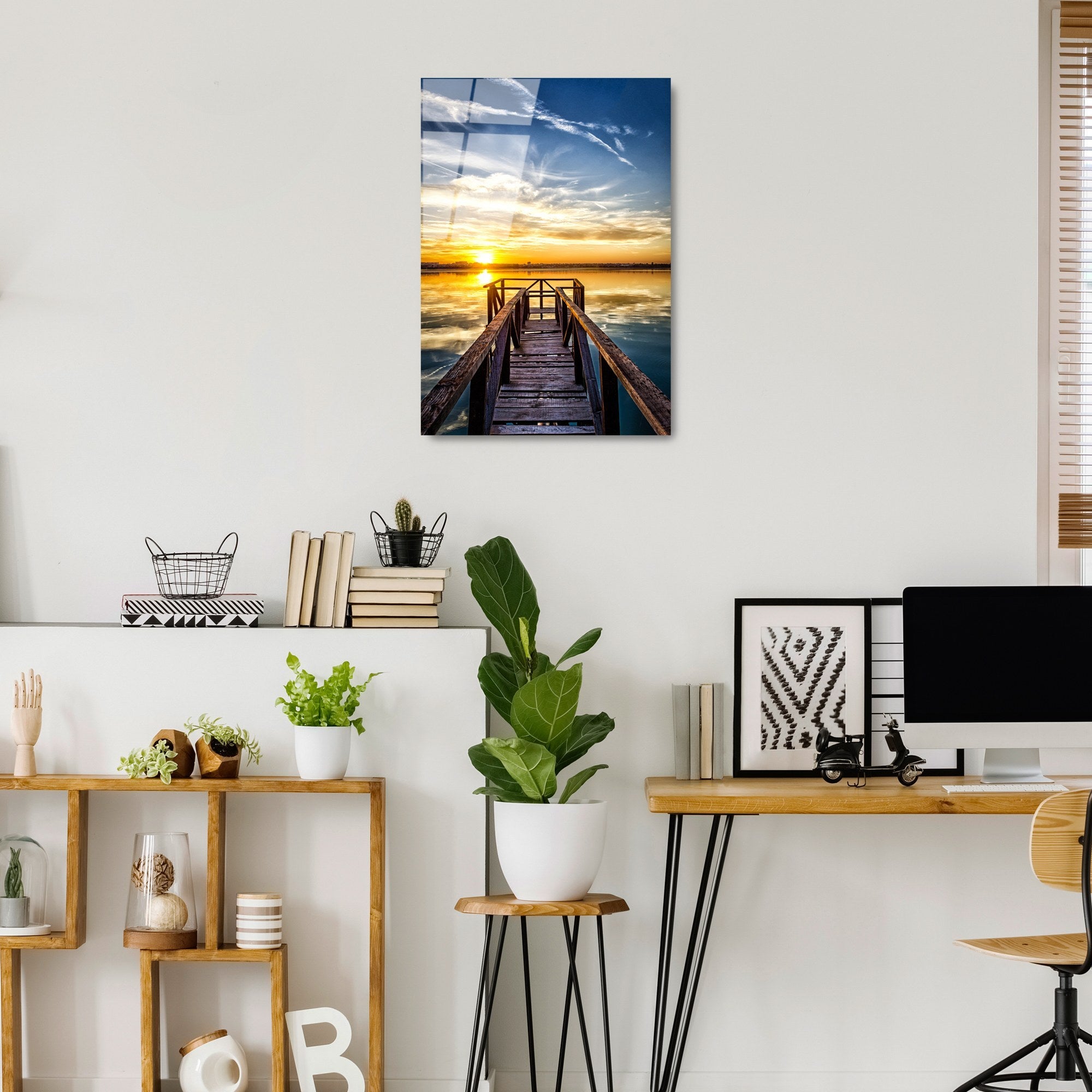 Quadro Decorativo em Vidro Temperado UV-402, Multicolor, 50 x 70 cm (4 mm)