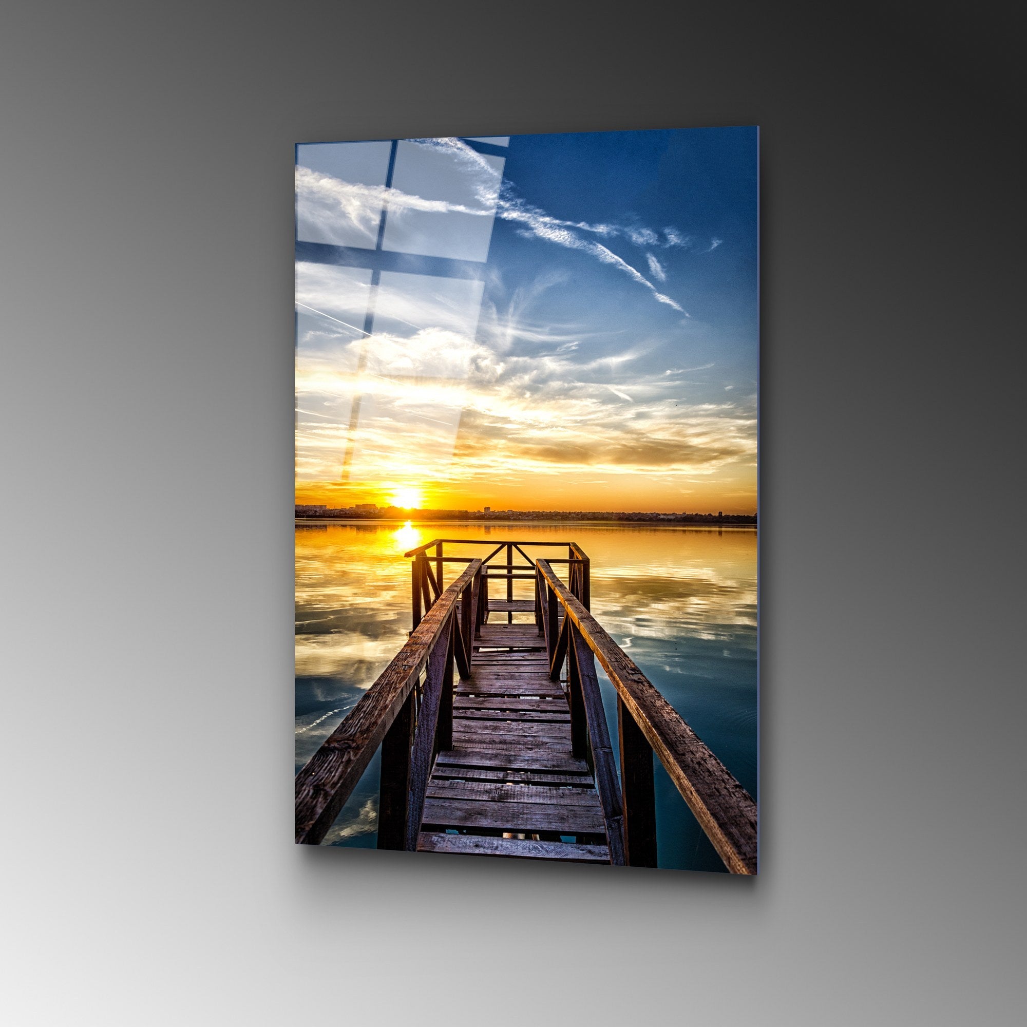 Quadro Decorativo em Vidro Temperado UV-402, Multicolor, 50 x 70 cm (4 mm)